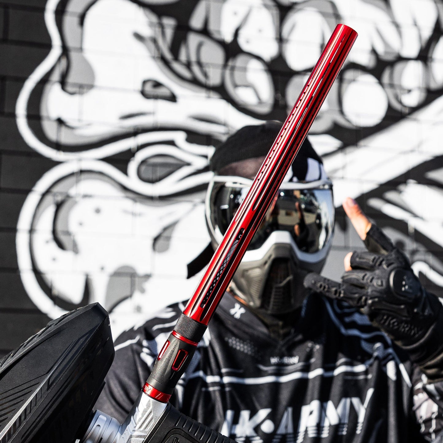 Used LAZR Elite Nova Barrel Kit - 15" Red/Black - Black Inserts - Cocker Threads Paintball Gun from HK Army Clothing Buy/Sell/Trade Paintball Markers, New Paintball Guns, Paintball Hoppers, Paintball Masks, and Hormesis Headbands