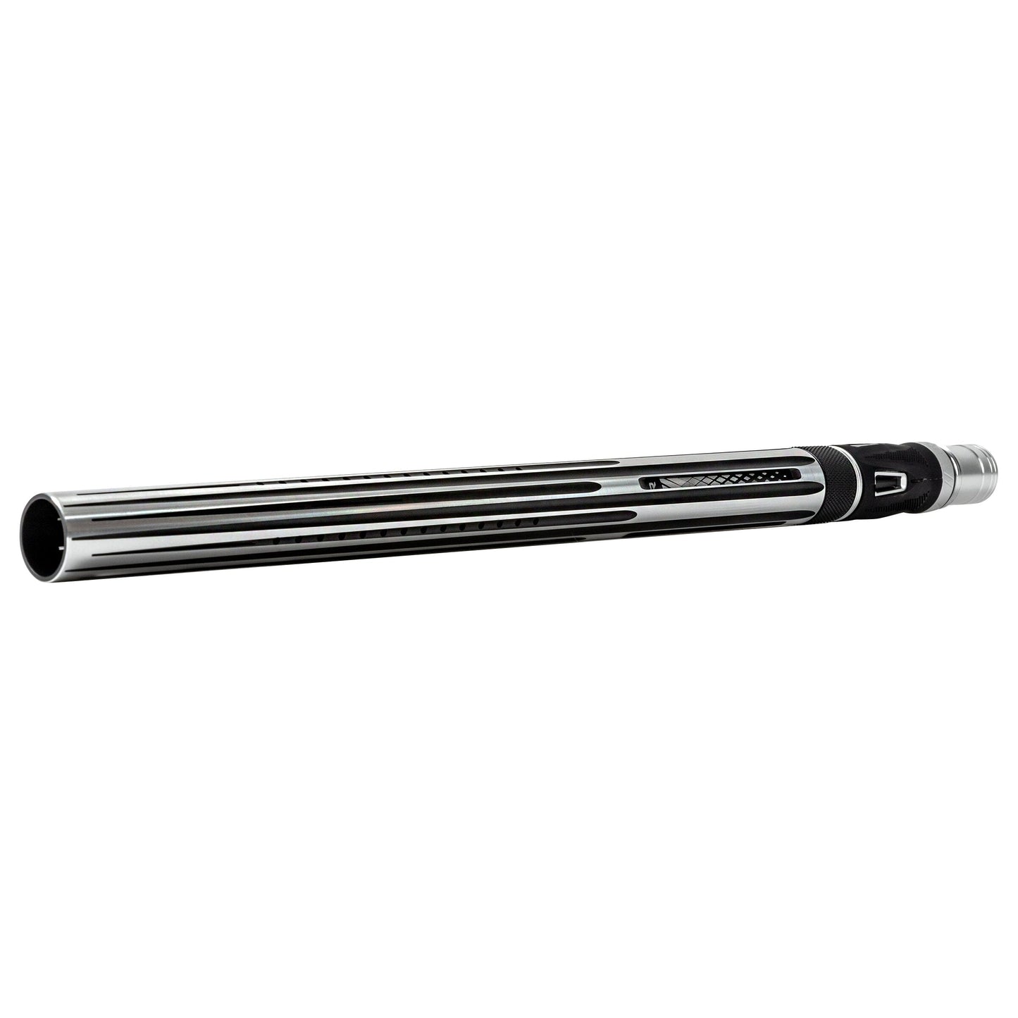 Used LAZR Elite Nova Barrel Kit - 15" Silver/Black - Black Inserts - Cocker Threads Paintball Gun from HK Army Clothing Buy/Sell/Trade Paintball Markers, New Paintball Guns, Paintball Hoppers, Paintball Masks, and Hormesis Headbands