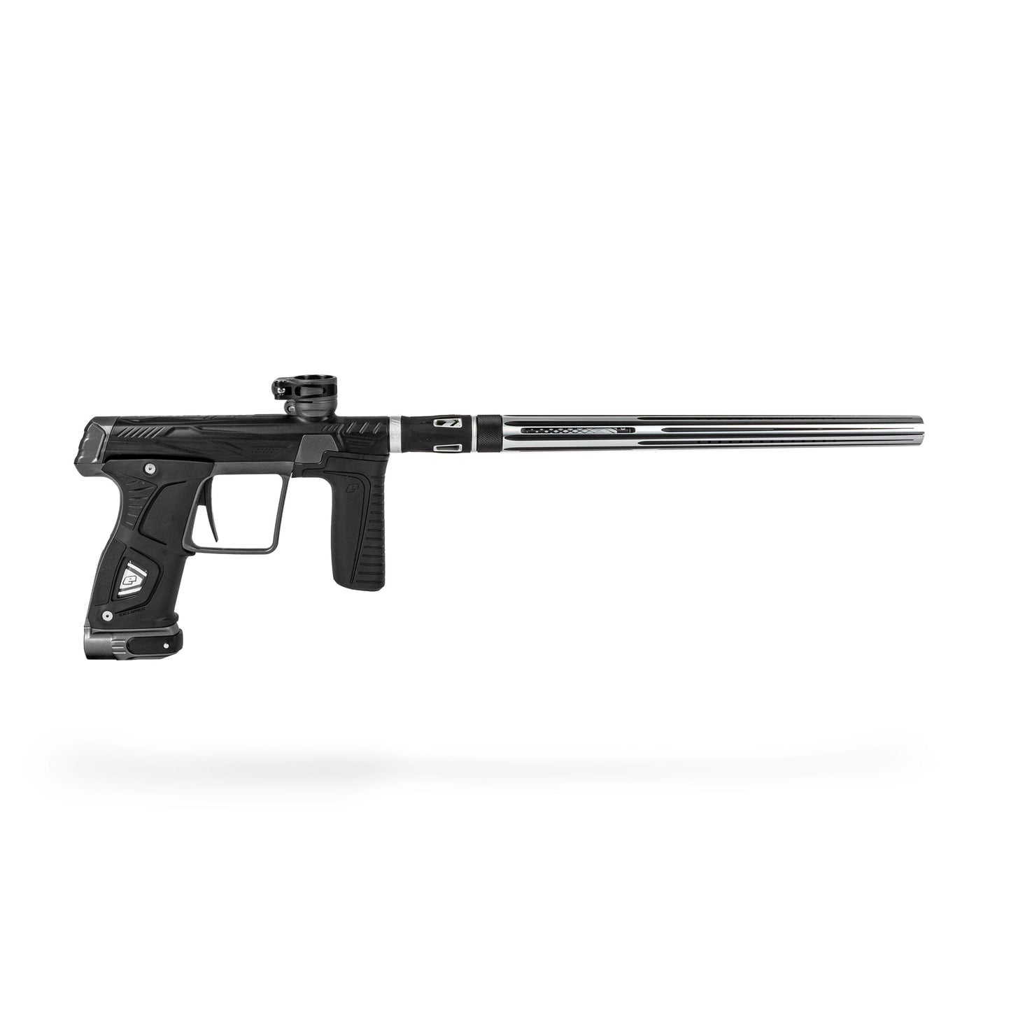 Used LAZR Elite Nova Barrel Kit - 15" Silver/Black - Black Inserts - Cocker Threads Paintball Gun from HK Army Clothing Buy/Sell/Trade Paintball Markers, New Paintball Guns, Paintball Hoppers, Paintball Masks, and Hormesis Headbands
