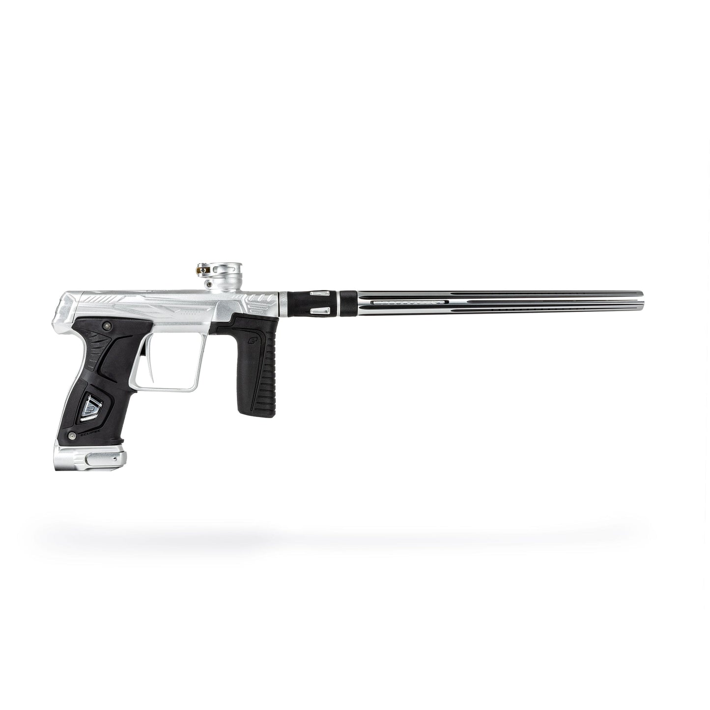 Used LAZR Elite Nova Barrel Kit - 15" Silver/Black - Colored Inserts - Cocker Threads Paintball Gun from HK Army Clothing Buy/Sell/Trade Paintball Markers, New Paintball Guns, Paintball Hoppers, Paintball Masks, and Hormesis Headbands