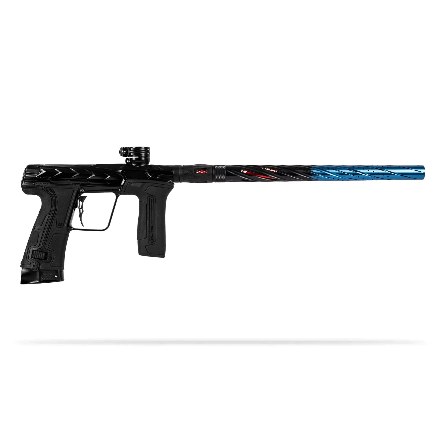 Used LAZR Elite Orbit Barrel Kit - 15" Black/Blue Fade - Black Inserts - Cocker Threads Paintball Gun from HK Army Clothing Buy/Sell/Trade Paintball Markers, New Paintball Guns, Paintball Hoppers, Paintball Masks, and Hormesis Headbands
