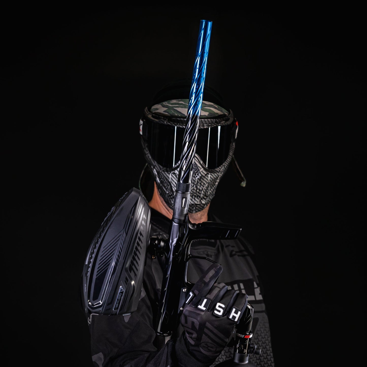 Used LAZR Elite Orbit Barrel Kit - 15" Black/Blue Fade - Colored Inserts - Cocker Threads Paintball Gun from HK Army Clothing Buy/Sell/Trade Paintball Markers, New Paintball Guns, Paintball Hoppers, Paintball Masks, and Hormesis Headbands