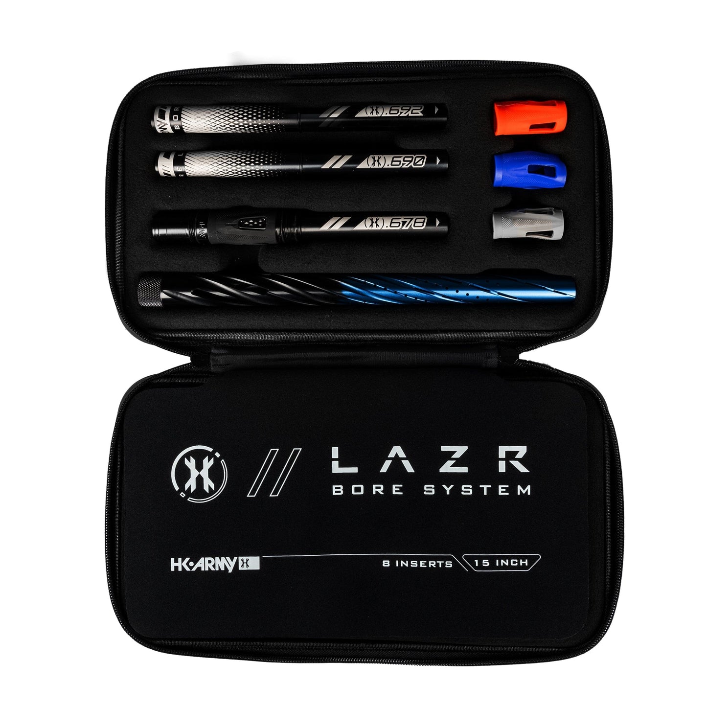 Used LAZR Elite Orbit Barrel Kit - 15" Black/Purple Fade - Black Inserts - Cocker Threads Paintball Gun from HK Army Clothing Buy/Sell/Trade Paintball Markers, New Paintball Guns, Paintball Hoppers, Paintball Masks, and Hormesis Headbands