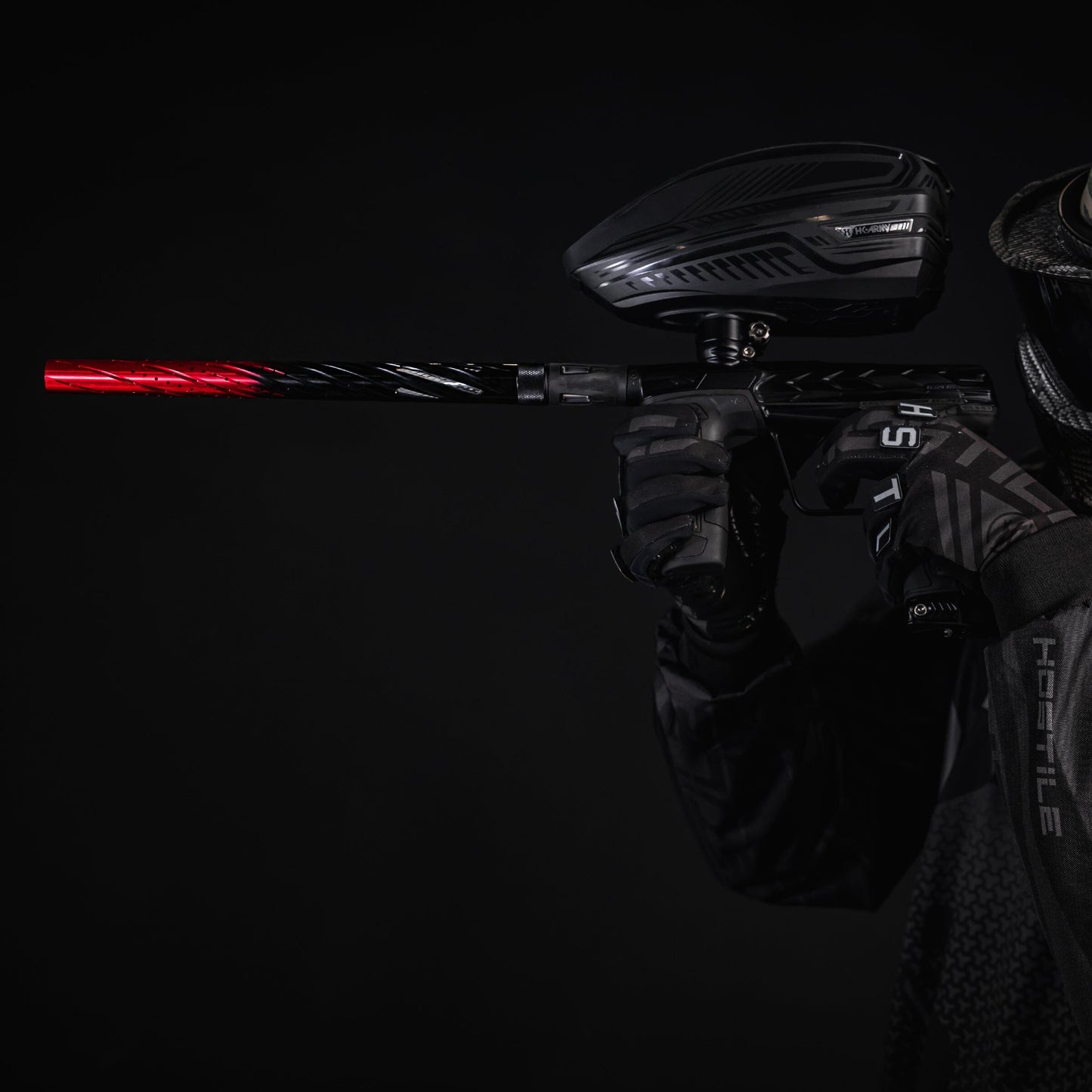 Used LAZR Elite Orbit Barrel Kit - 15" Black/Red Fade - Colored Inserts - Cocker Threads Paintball Gun from HK Army Clothing Buy/Sell/Trade Paintball Markers, New Paintball Guns, Paintball Hoppers, Paintball Masks, and Hormesis Headbands