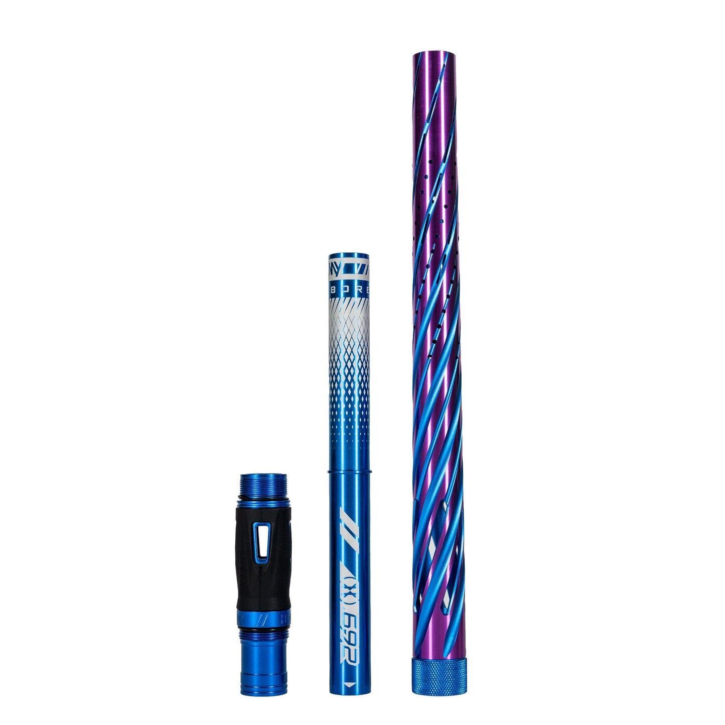 Used LAZR Elite Orbit Barrel Kit - 15" Blue/Purple Colored Inserts - Cocker Threads Paintball Gun from HK Army Clothing Buy/Sell/Trade Paintball Markers, New Paintball Guns, Paintball Hoppers, Paintball Masks, and Hormesis Headbands