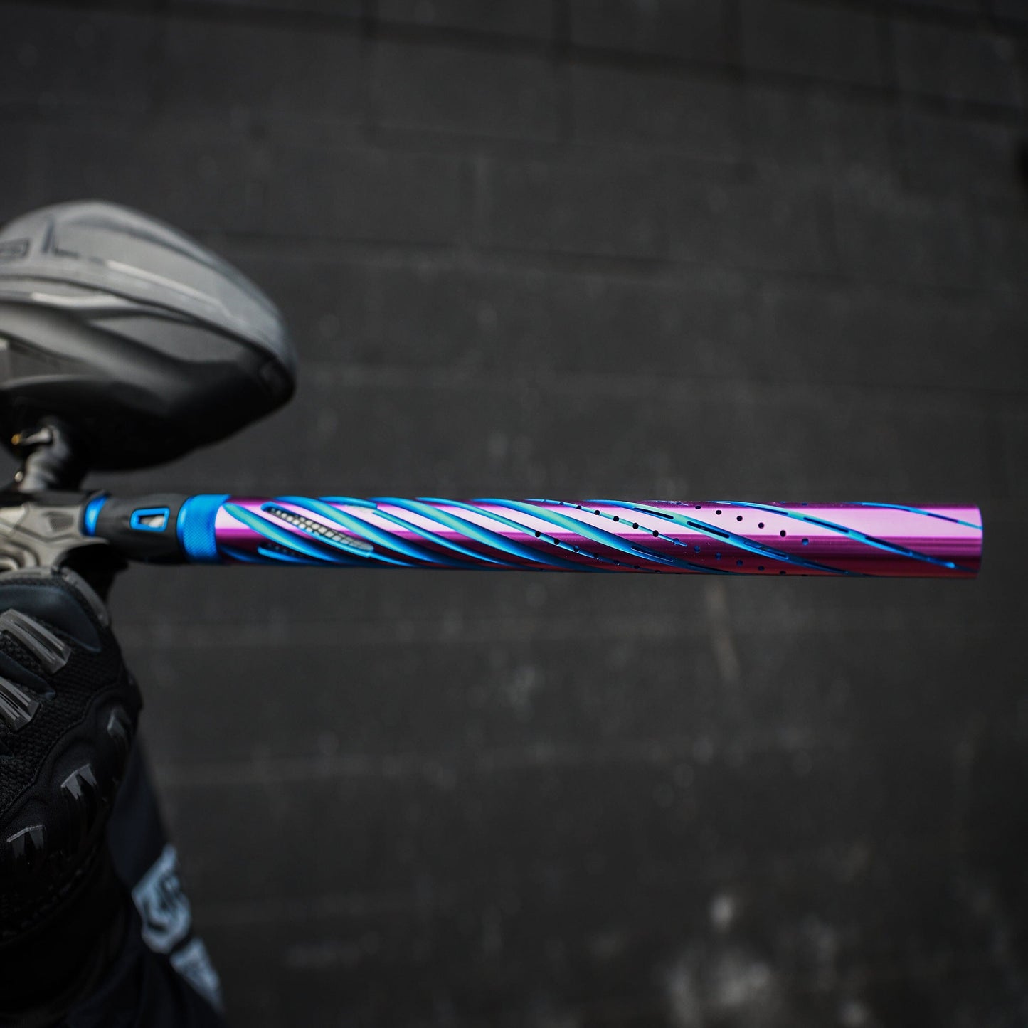 Used LAZR Elite Orbit Barrel Kit - 15" Blue/Purple Colored Inserts - Cocker Threads Paintball Gun from HK Army Clothing Buy/Sell/Trade Paintball Markers, New Paintball Guns, Paintball Hoppers, Paintball Masks, and Hormesis Headbands