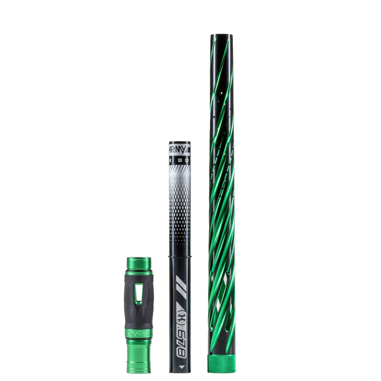 Used LAZR Elite Orbit Barrel Kit - 15" Dust Green/Black Inserts - Cocker Threads Paintball Gun from HK Army Clothing Buy/Sell/Trade Paintball Markers, New Paintball Guns, Paintball Hoppers, Paintball Masks, and Hormesis Headbands