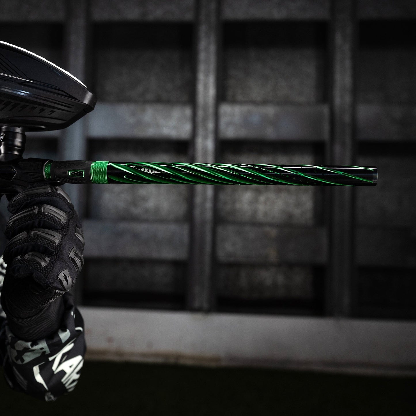 Used LAZR Elite Orbit Barrel Kit - 15" Dust Green/Black Inserts - Cocker Threads Paintball Gun from HK Army Clothing Buy/Sell/Trade Paintball Markers, New Paintball Guns, Paintball Hoppers, Paintball Masks, and Hormesis Headbands