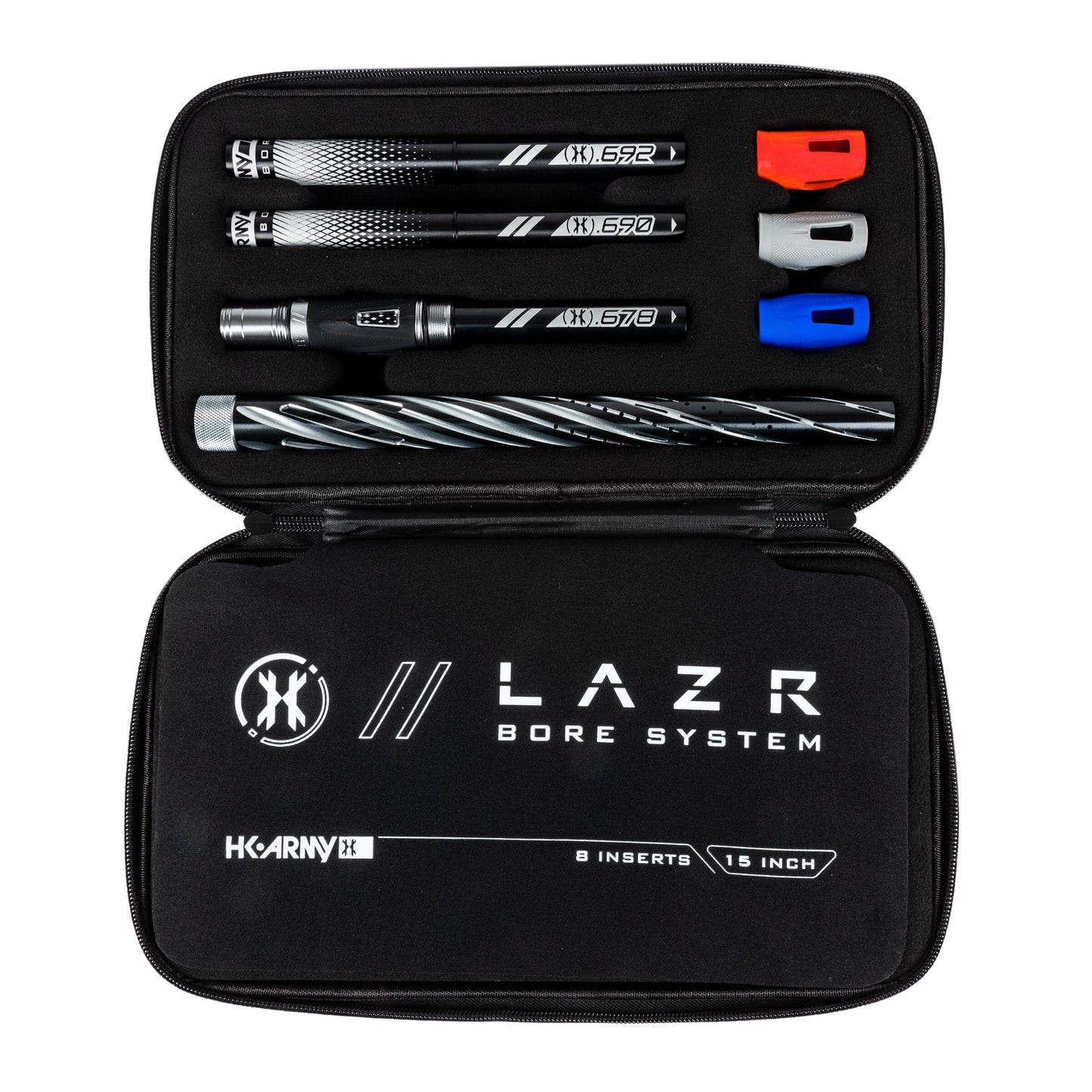 Used LAZR Elite Orbit Barrel Kit - 15" Dust Pewter/Black Inserts - Cocker Threads Paintball Gun from HK Army Clothing Buy/Sell/Trade Paintball Markers, New Paintball Guns, Paintball Hoppers, Paintball Masks, and Hormesis Headbands
