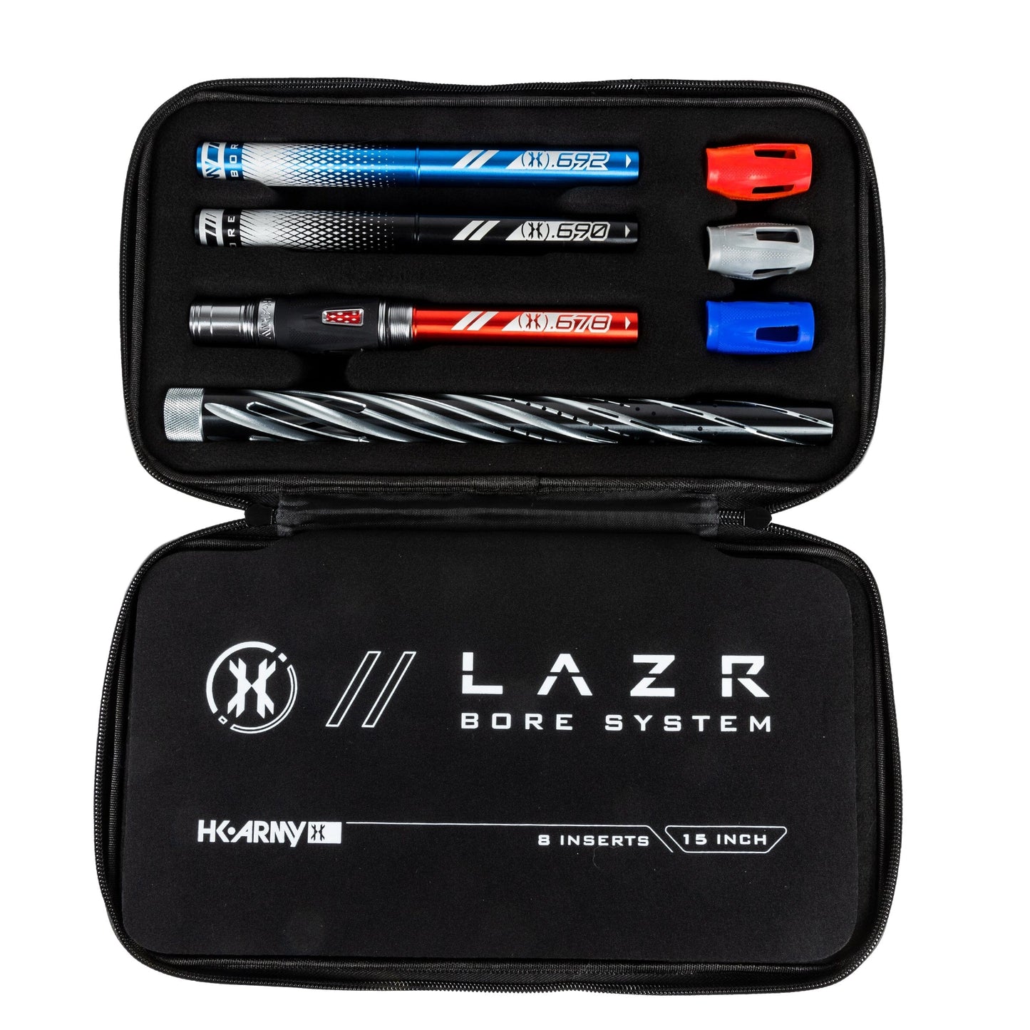 Used LAZR Elite Orbit Barrel Kit - 15" Dust Pewter/Colored Inserts - Cocker Threads Paintball Gun from HK Army Clothing Buy/Sell/Trade Paintball Markers, New Paintball Guns, Paintball Hoppers, Paintball Masks, and Hormesis Headbands