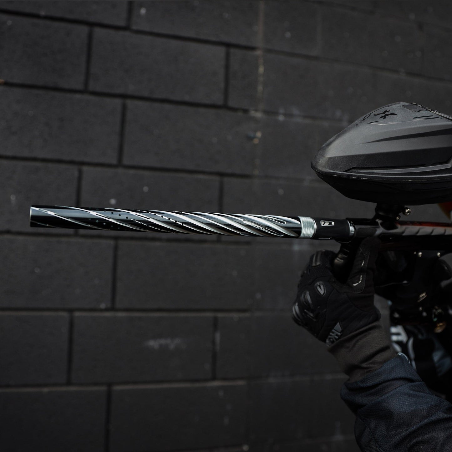 Used LAZR Elite Orbit Barrel Kit - 15" Dust Pewter/Colored Inserts - Cocker Threads Paintball Gun from HK Army Clothing Buy/Sell/Trade Paintball Markers, New Paintball Guns, Paintball Hoppers, Paintball Masks, and Hormesis Headbands