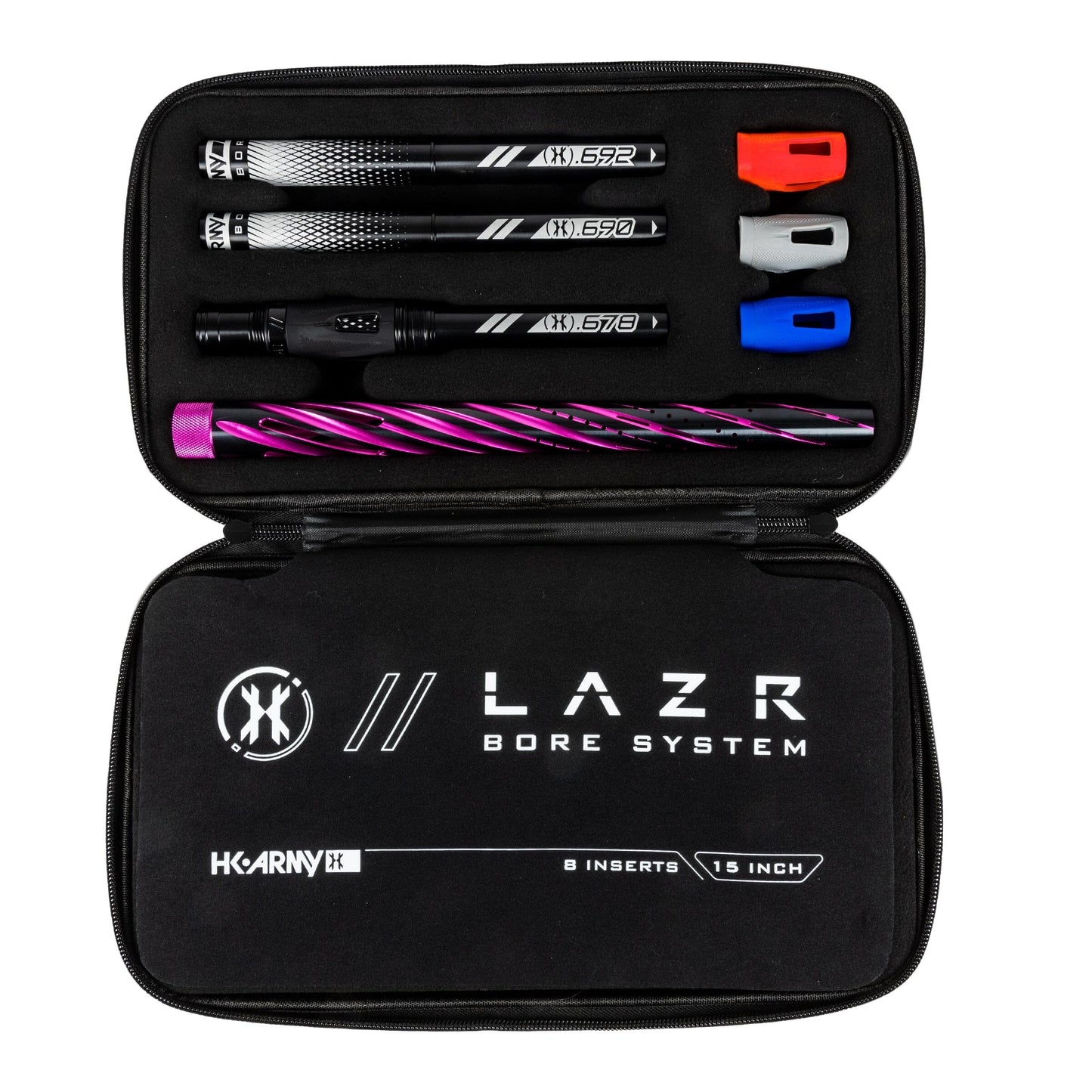 Used LAZR Elite Orbit Barrel Kit - 15" Dust Pink/Black Inserts - Cocker Threads Paintball Gun from HK Army Clothing Buy/Sell/Trade Paintball Markers, New Paintball Guns, Paintball Hoppers, Paintball Masks, and Hormesis Headbands