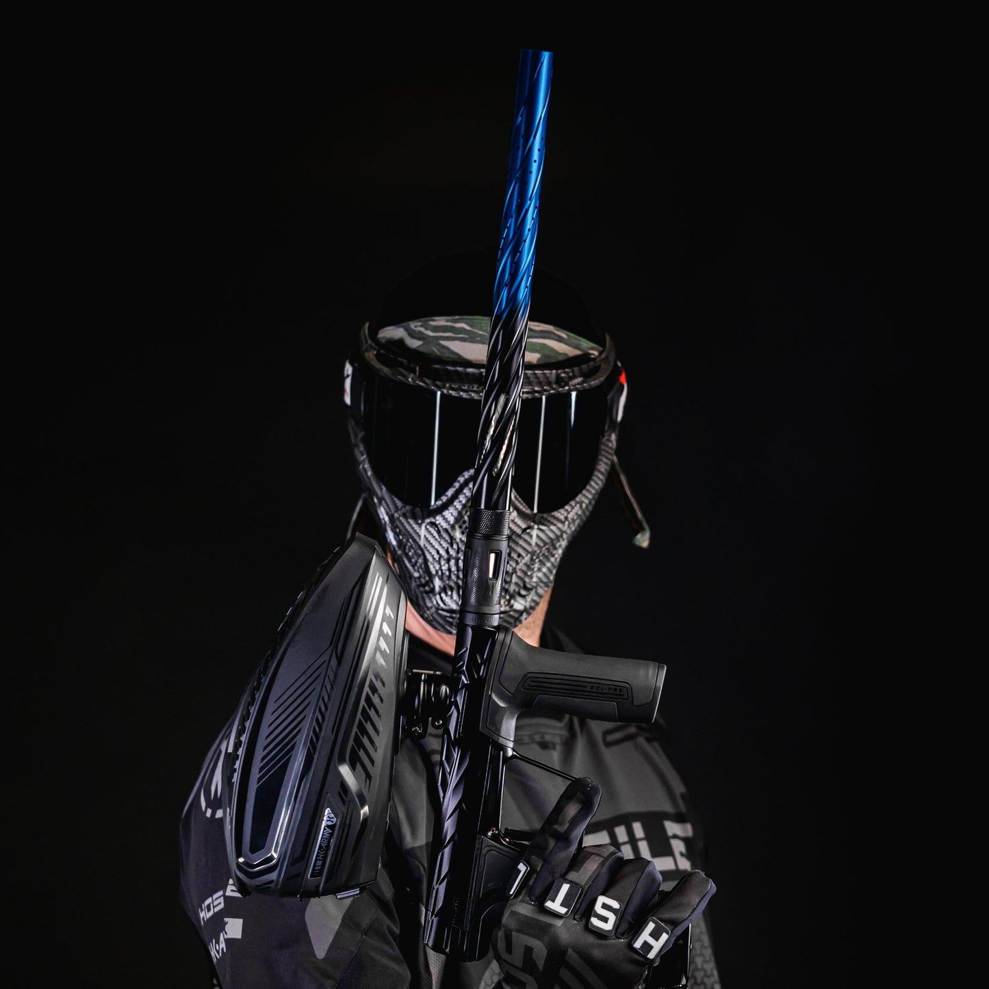 Used LAZR Elite Orbit Barrel Tip - Black/Blue Fade Paintball Gun from HK Army Clothing Buy/Sell/Trade Paintball Markers, New Paintball Guns, Paintball Hoppers, Paintball Masks, and Hormesis Headbands