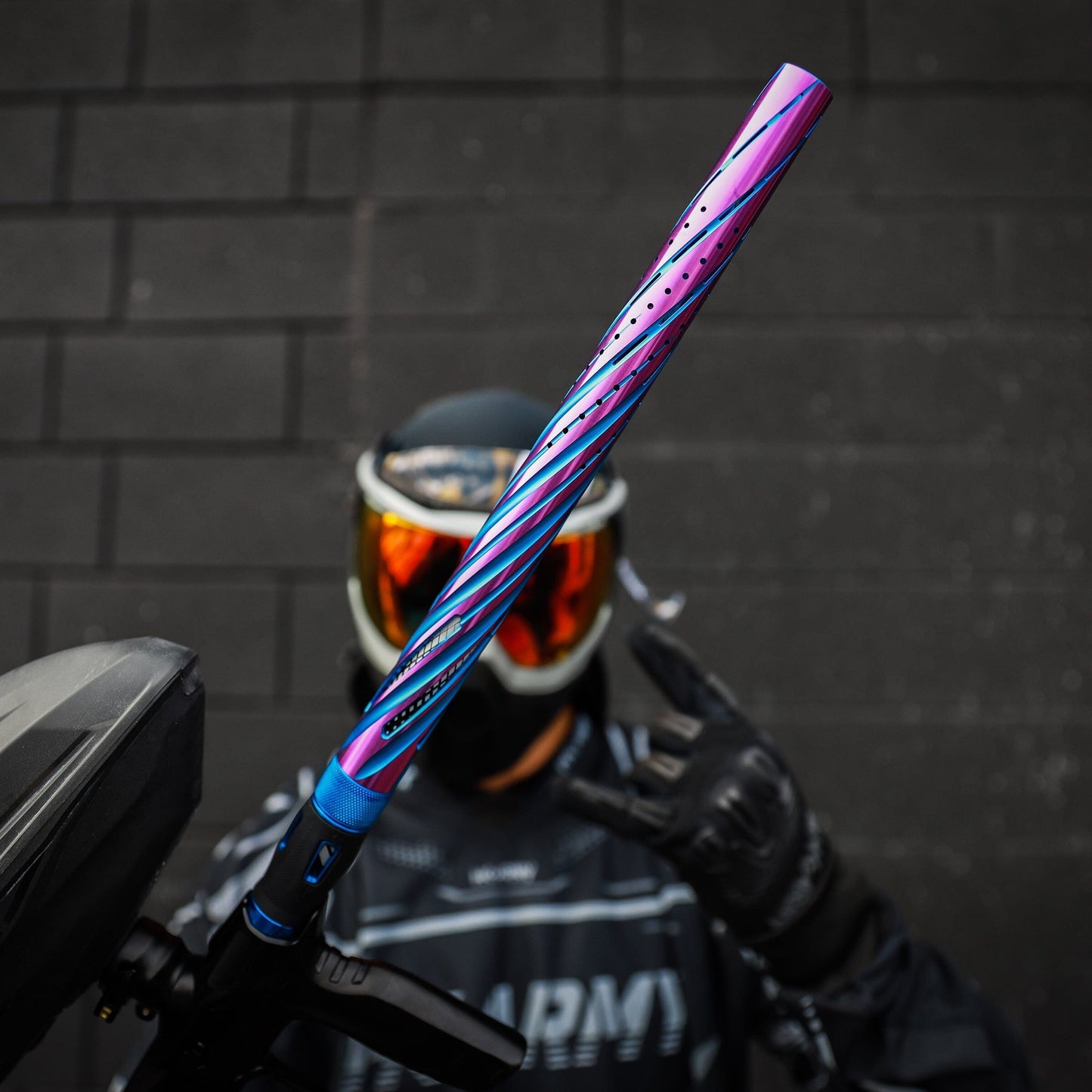 Used LAZR Elite Orbit Barrel Tip - Dust Blue/Purple Paintball Gun from HK Army Clothing Buy/Sell/Trade Paintball Markers, New Paintball Guns, Paintball Hoppers, Paintball Masks, and Hormesis Headbands