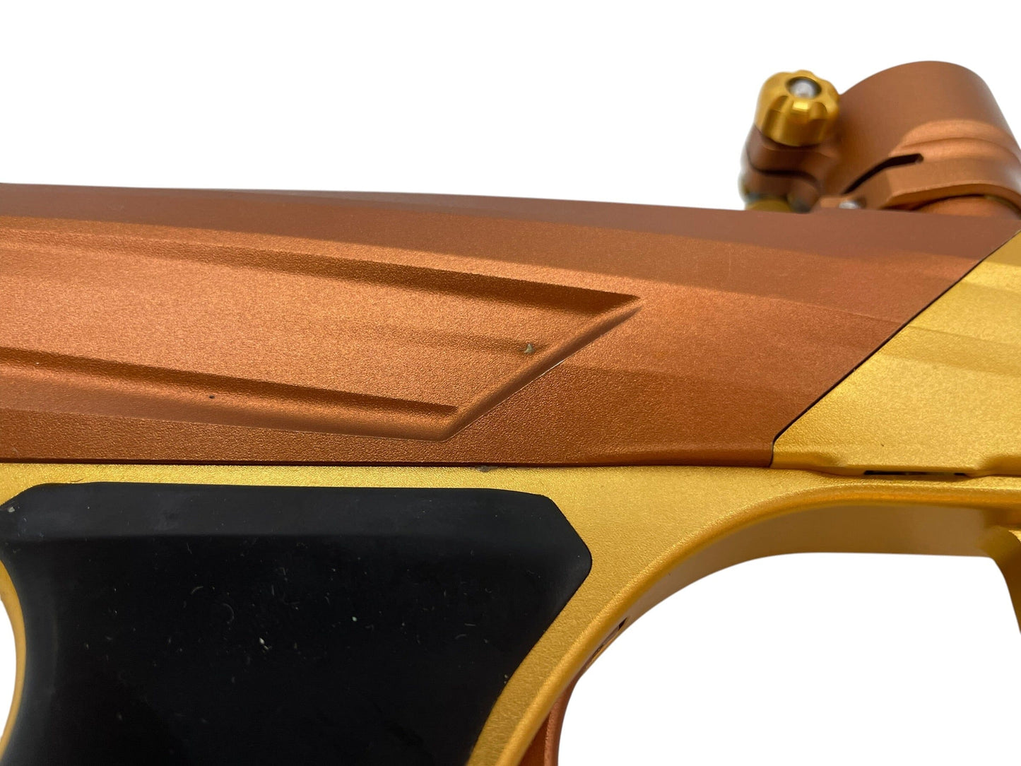 Used MacDev Gt2 Brown/Gold Paintball Gun Paintball Gun from CPXBrosPaintball Buy/Sell/Trade Paintball Markers, New Paintball Guns, Paintball Hoppers, Paintball Masks, and Hormesis Headbands