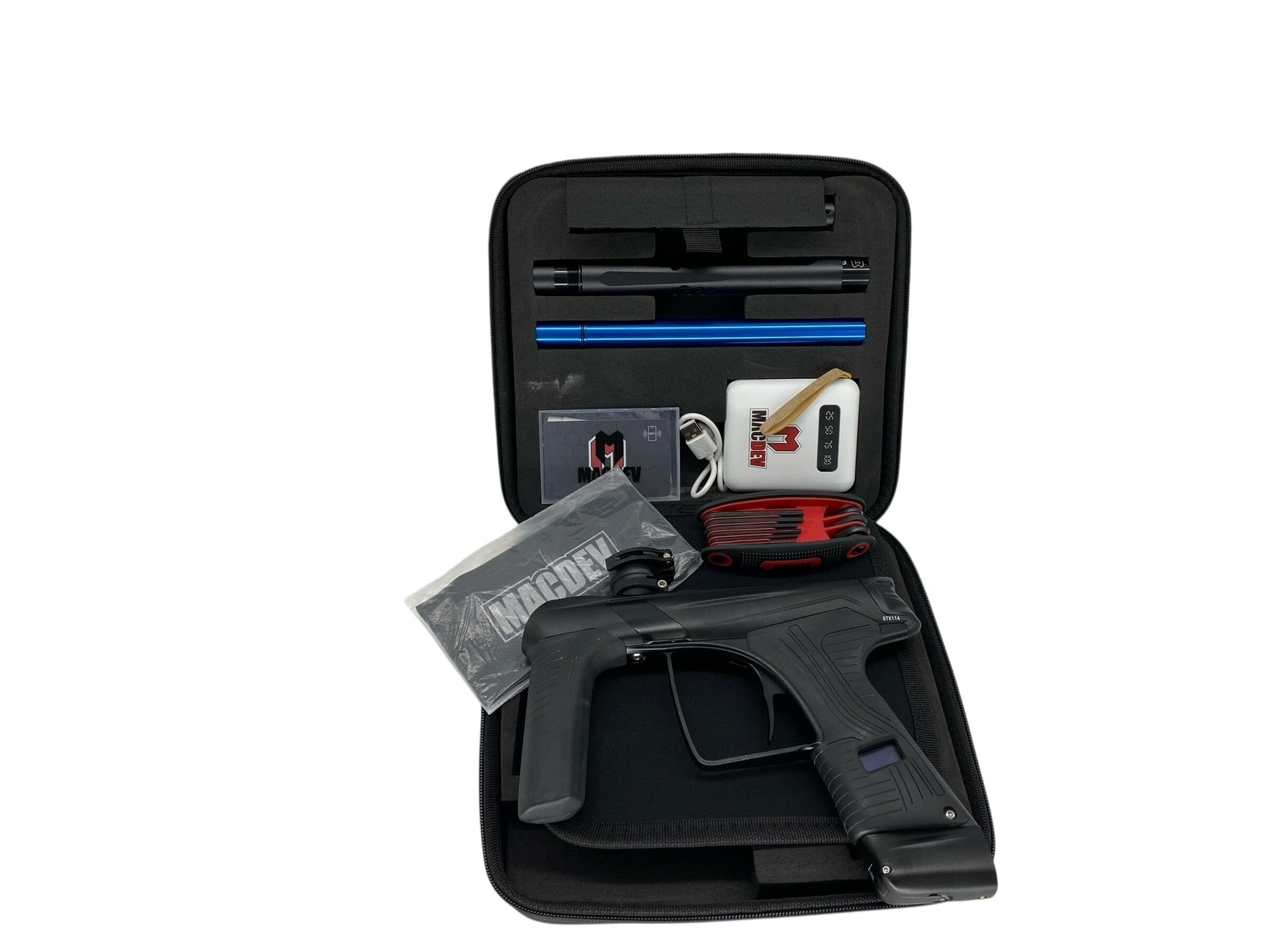 Used MacDev Gtx Paintball Gun Black Paintball Gun from CPXBrosPaintball Buy/Sell/Trade Paintball Markers, New Paintball Guns, Paintball Hoppers, Paintball Masks, and Hormesis Headbands