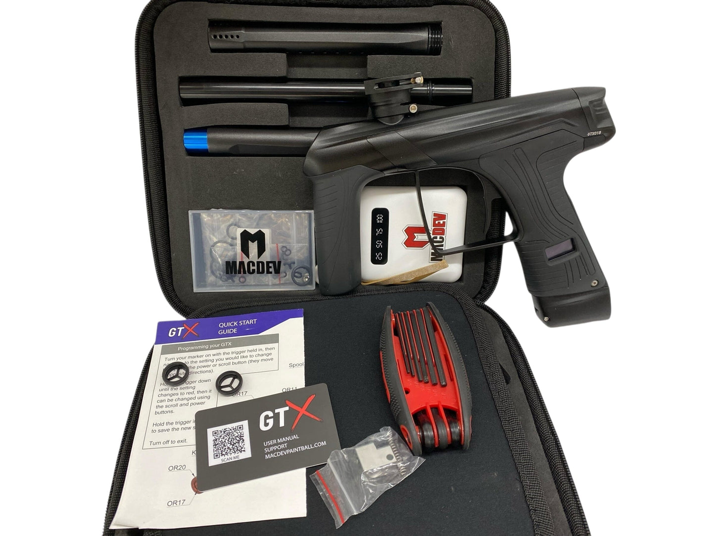 Used MacDev GTX Paintball Gun Black Paintball Gun from CPXBrosPaintball Buy/Sell/Trade Paintball Markers, New Paintball Guns, Paintball Hoppers, Paintball Masks, and Hormesis Headbands