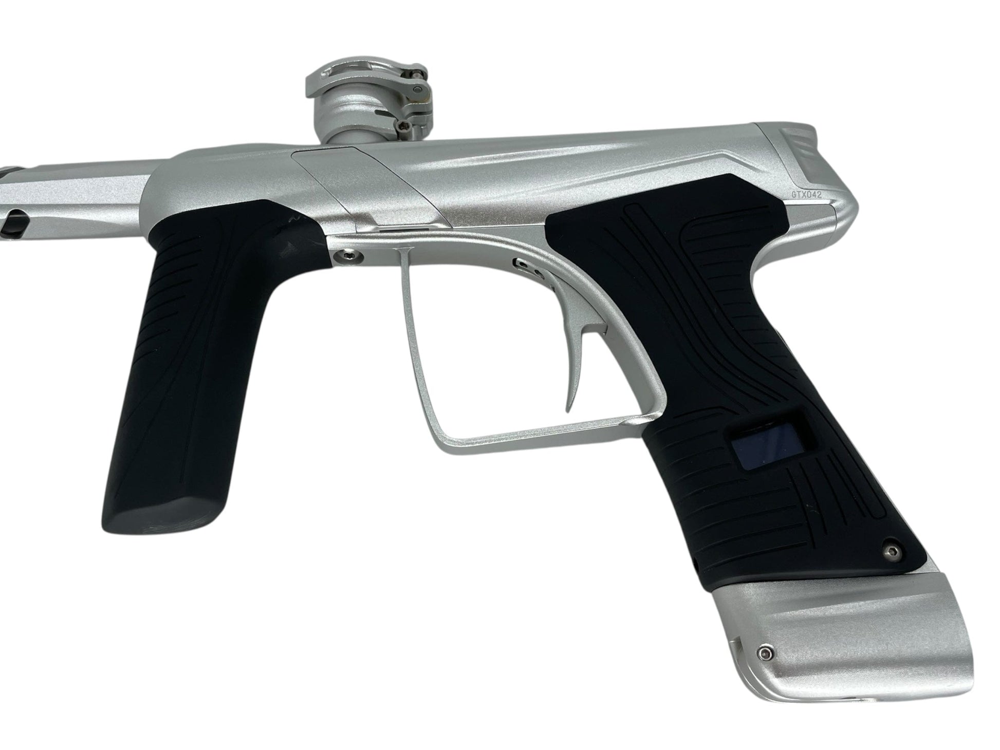 Used Macdev Gtx Paintball Gun Silver Paintball Gun from CPXBrosPaintball Buy/Sell/Trade Paintball Markers, New Paintball Guns, Paintball Hoppers, Paintball Masks, and Hormesis Headbands
