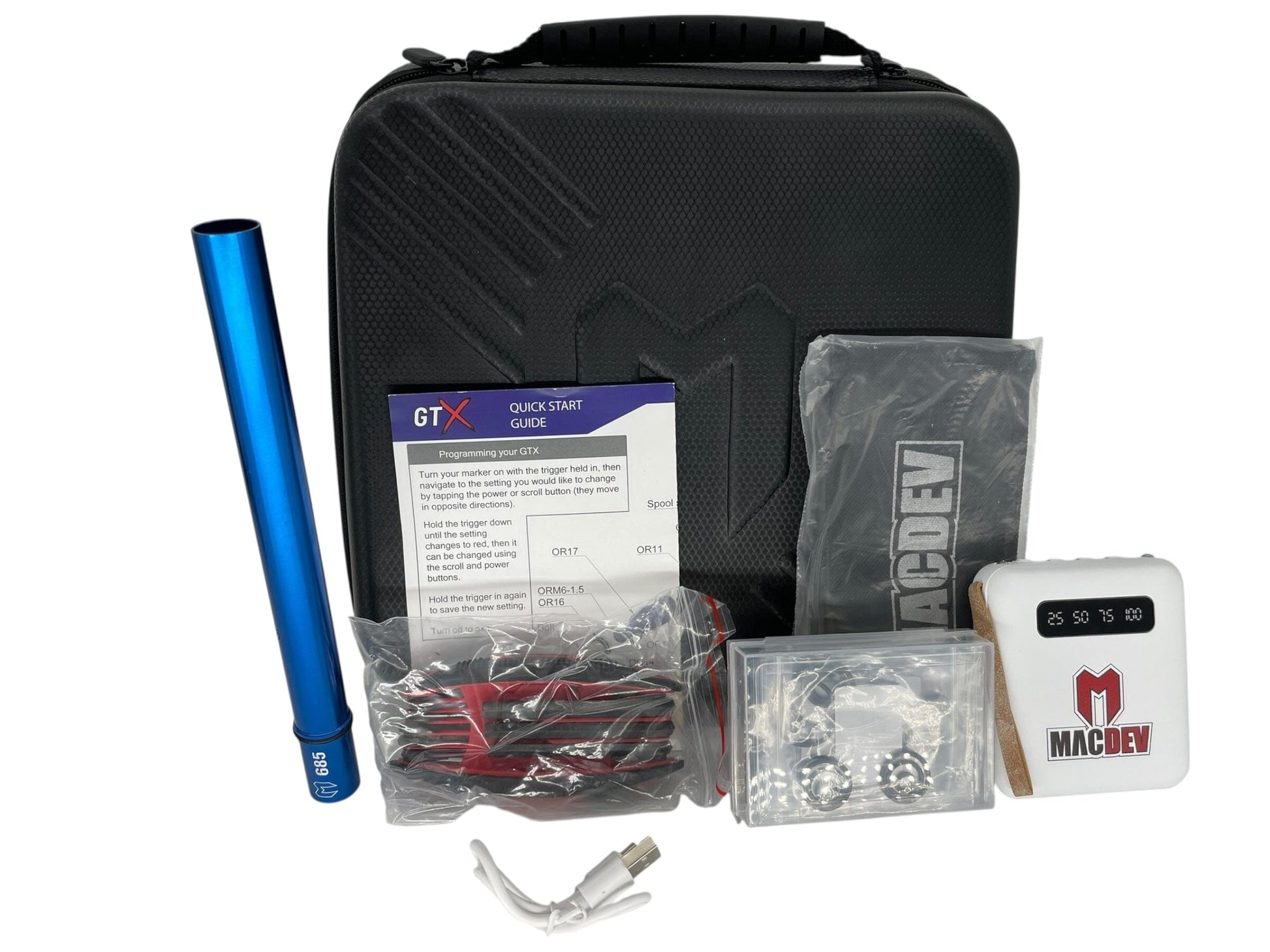 Used Macdev Gtx Paintball Gun Silver Paintball Gun from CPXBrosPaintball Buy/Sell/Trade Paintball Markers, New Paintball Guns, Paintball Hoppers, Paintball Masks, and Hormesis Headbands