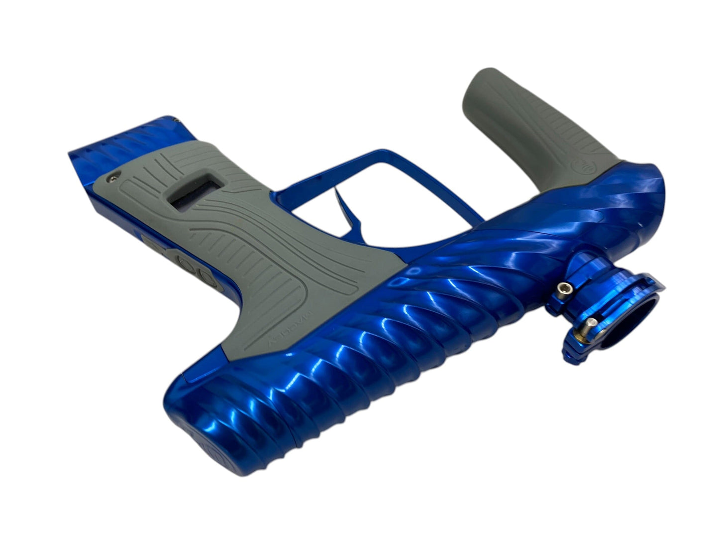Used MacDev TWISTER Cyclone Gloss Blue Paintball Gun Paintball Gun from CPXBrosPaintball Buy/Sell/Trade Paintball Markers, New Paintball Guns, Paintball Hoppers, Paintball Masks, and Hormesis Headbands