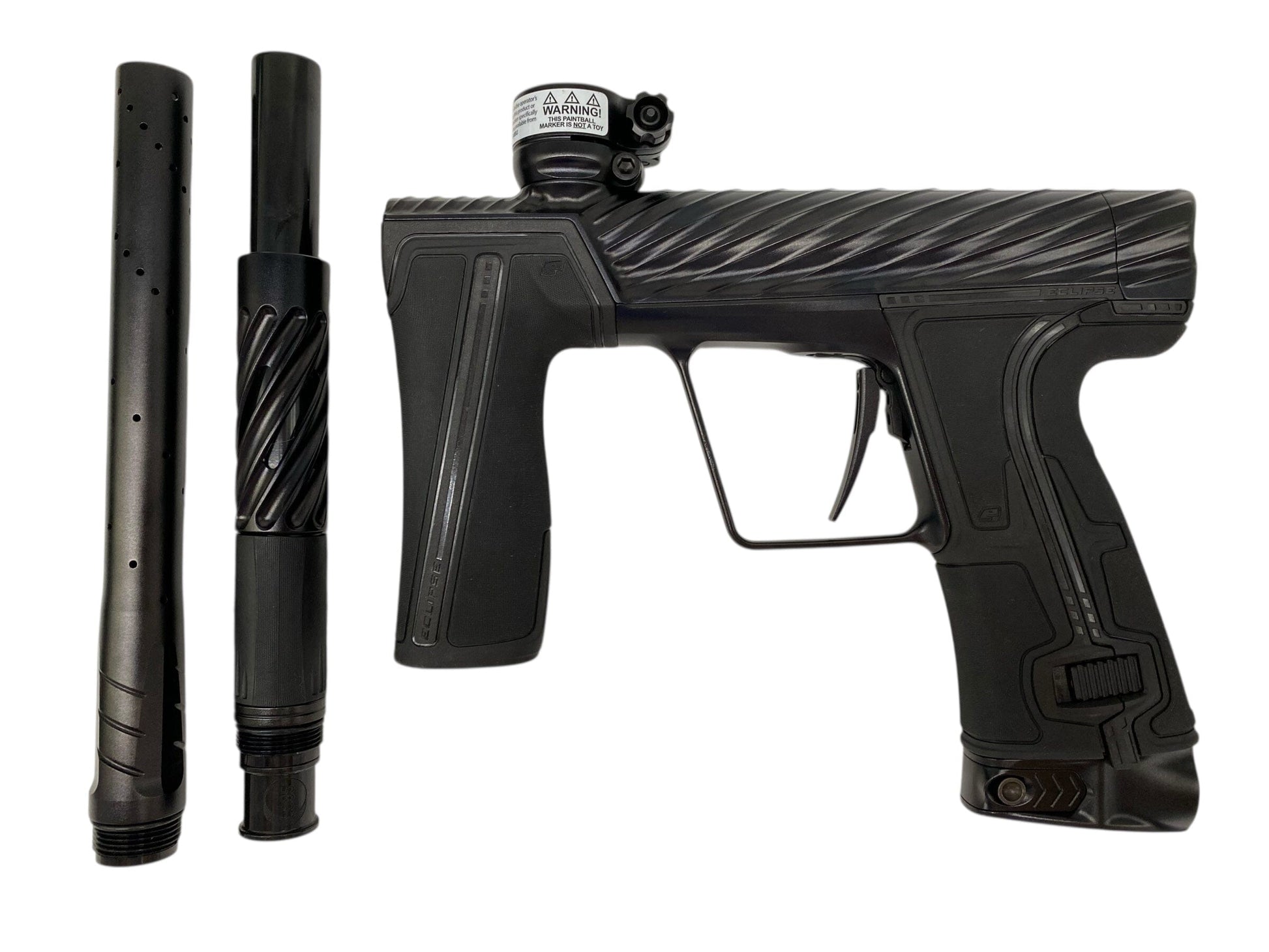 Used Minty Planet Eclipse TWISTER R5 REDACTED BLACKOUT EDITION Paintball Gun Paintball Gun from CPXBrosPaintball Buy/Sell/Trade Paintball Markers, New Paintball Guns, Paintball Hoppers, Paintball Masks, and Hormesis Headbands