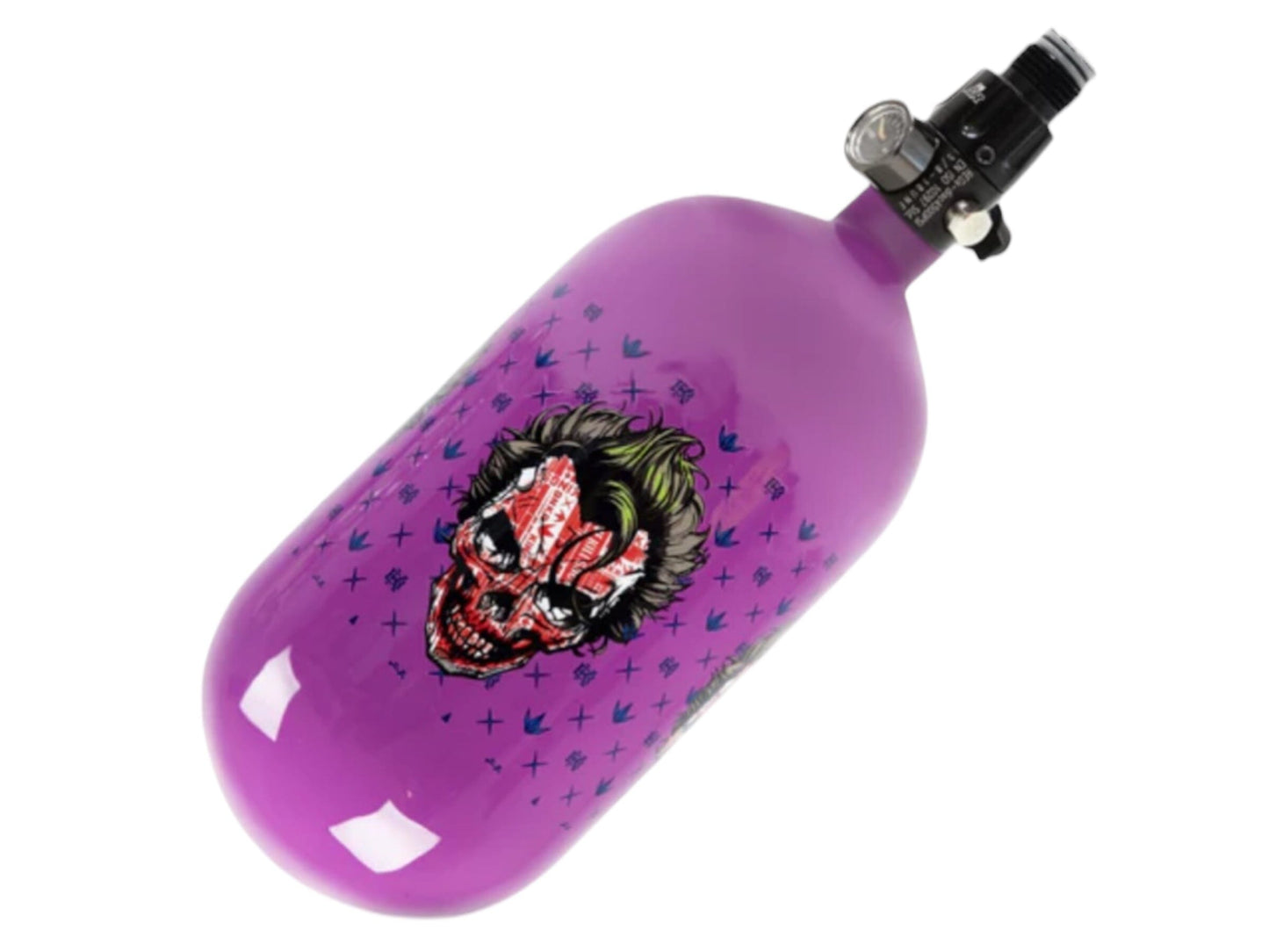 Used NEW Bunkerkings FN Air System - 80ci 4500psi - Purple Joker Skull Paintball Gun from CPXBrosPaintball Buy/Sell/Trade Paintball Markers, New Paintball Guns, Paintball Hoppers, Paintball Masks, and Hormesis Headbands