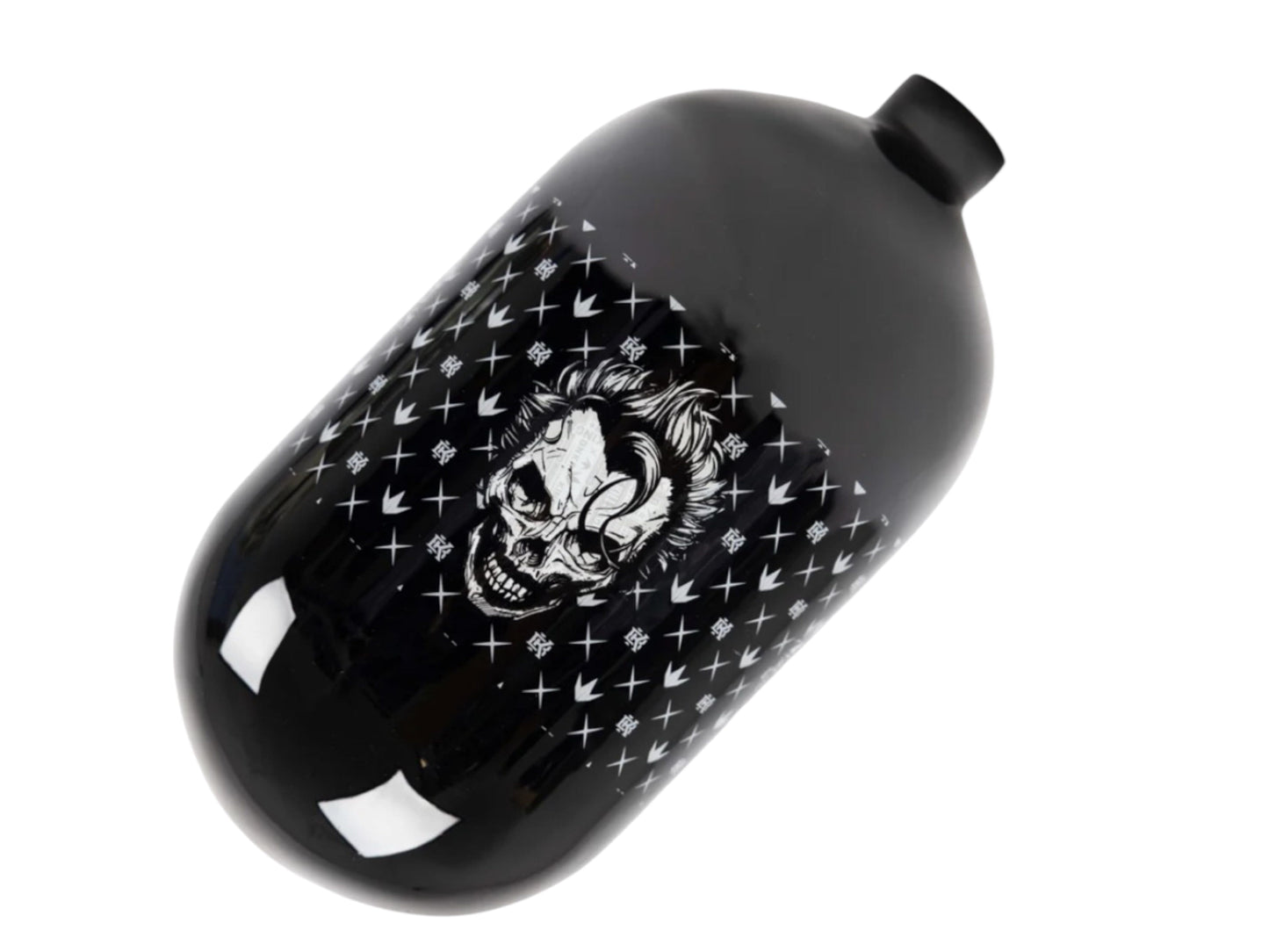 Used NEW Bunkerkings FN Lite Air Bottle Only - 70ci 4500psi - Black Joker Skull Paintball Gun from CPXBrosPaintball Buy/Sell/Trade Paintball Markers, New Paintball Guns, Paintball Hoppers, Paintball Masks, and Hormesis Headbands