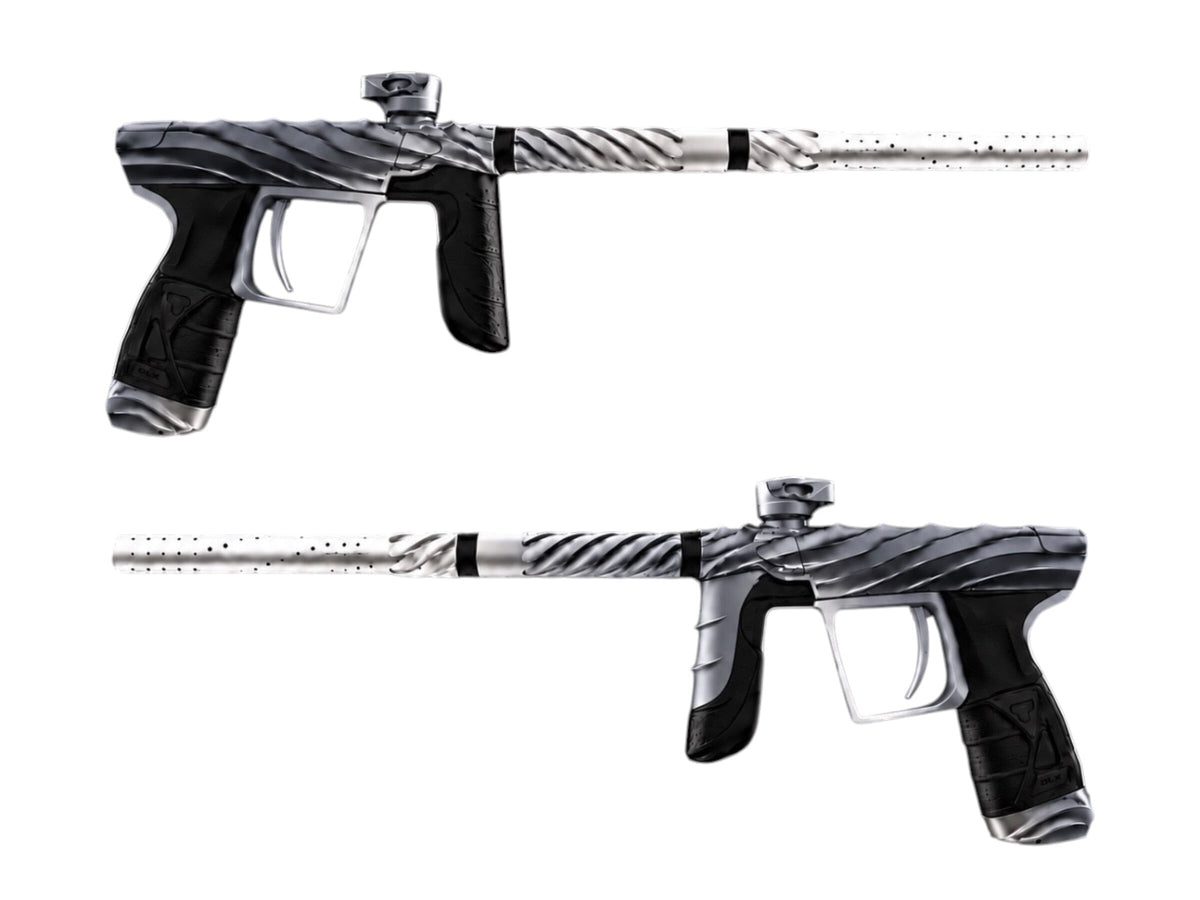 Used New Dlx/Method/Twister Luxe Aire “Shades” Gloss Grey To Silver Paintball Gun Paintball Gun from CPXBrosPaintball Buy/Sell/Trade Paintball Markers, New Paintball Guns, Paintball Hoppers, Paintball Masks, and Hormesis Headbands