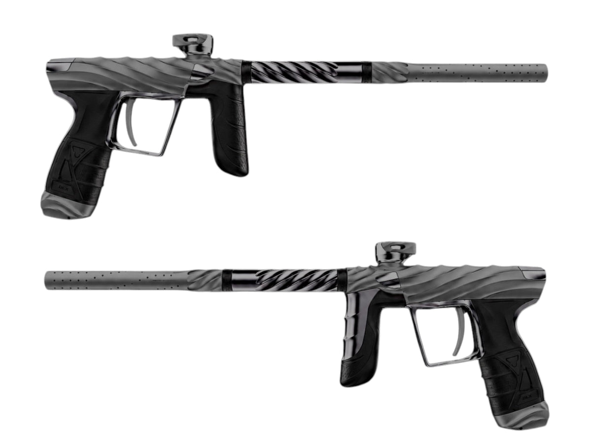 Used New Dlx/Method/Twister Luxe Aire “Silverfang” Matte Grey/Gloss Grey Paintball Gun Paintball Gun from CPXBrosPaintball Buy/Sell/Trade Paintball Markers, New Paintball Guns, Paintball Hoppers, Paintball Masks, and Hormesis Headbands