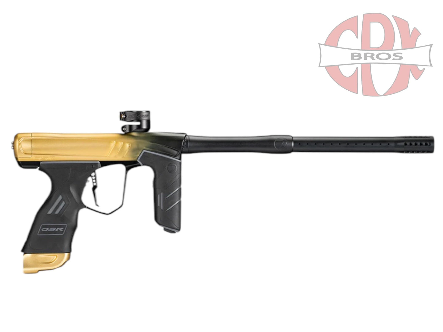 Used NEW DSR+ ONYX GOLD FADE DUST Paintball Gun from CPXBrosPaintball Buy/Sell/Trade Paintball Markers, New Paintball Guns, Paintball Hoppers, Paintball Masks, and Hormesis Headbands