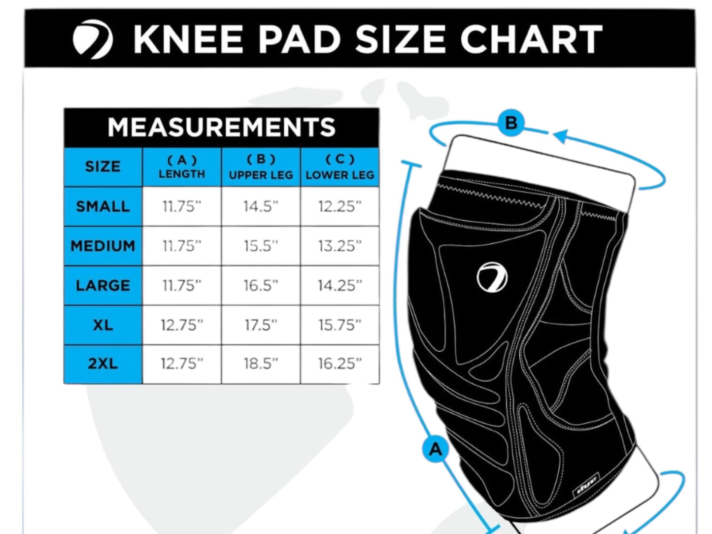 Used NEW Dye Performance Knee Pads - Black XXL Paintball Gun from CPXBrosPaintball Buy/Sell/Trade Paintball Markers, New Paintball Guns, Paintball Hoppers, Paintball Masks, and Hormesis Headbands