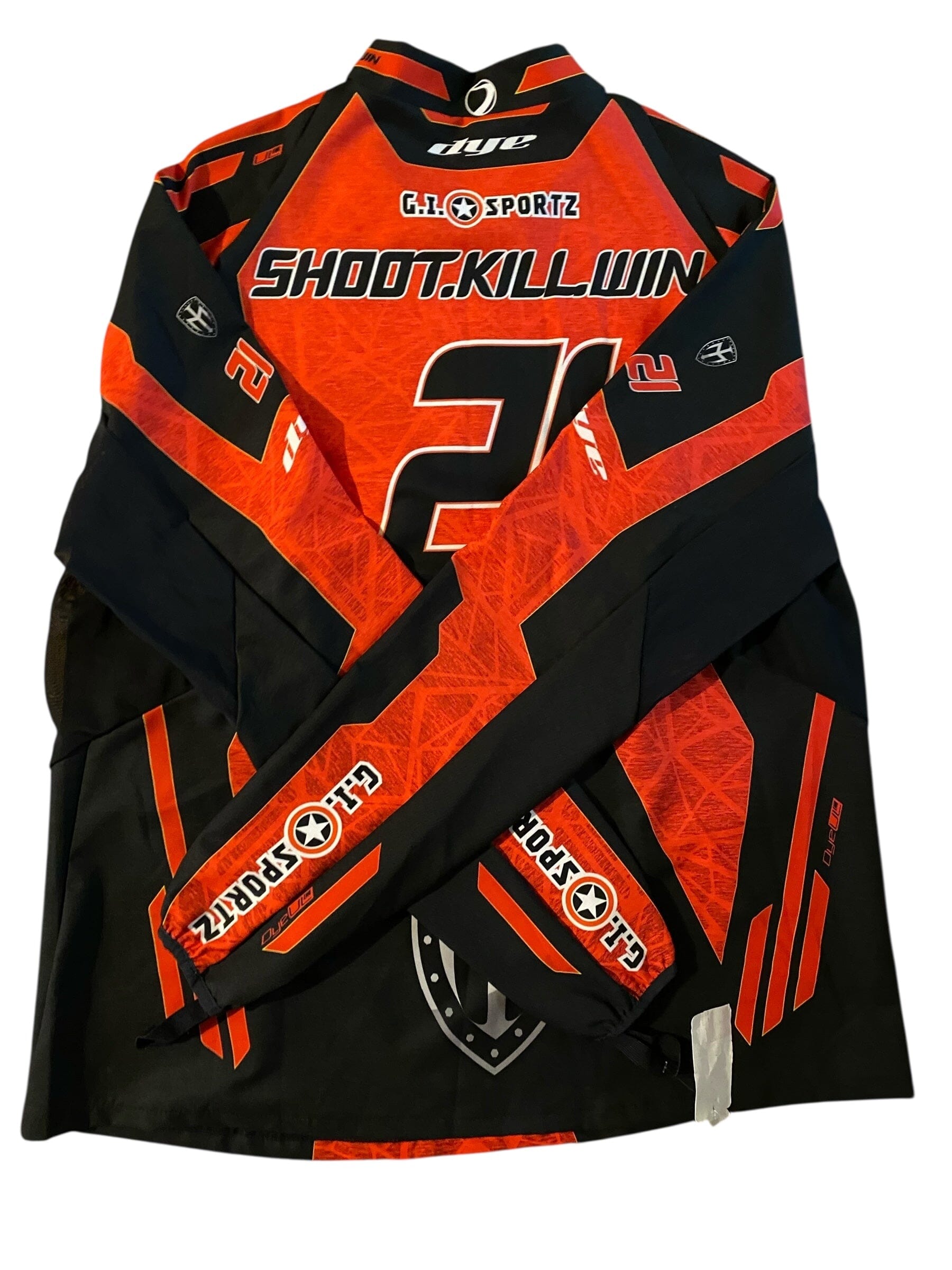 Used NEW Dye UL-C IRONMEN-SHOOT KILL WIN-Paintball Jersey size Medium Paintball Gun from CPXBrosPaintball Buy/Sell/Trade Paintball Markers, New Paintball Guns, Paintball Hoppers, Paintball Masks, and Hormesis Headbands
