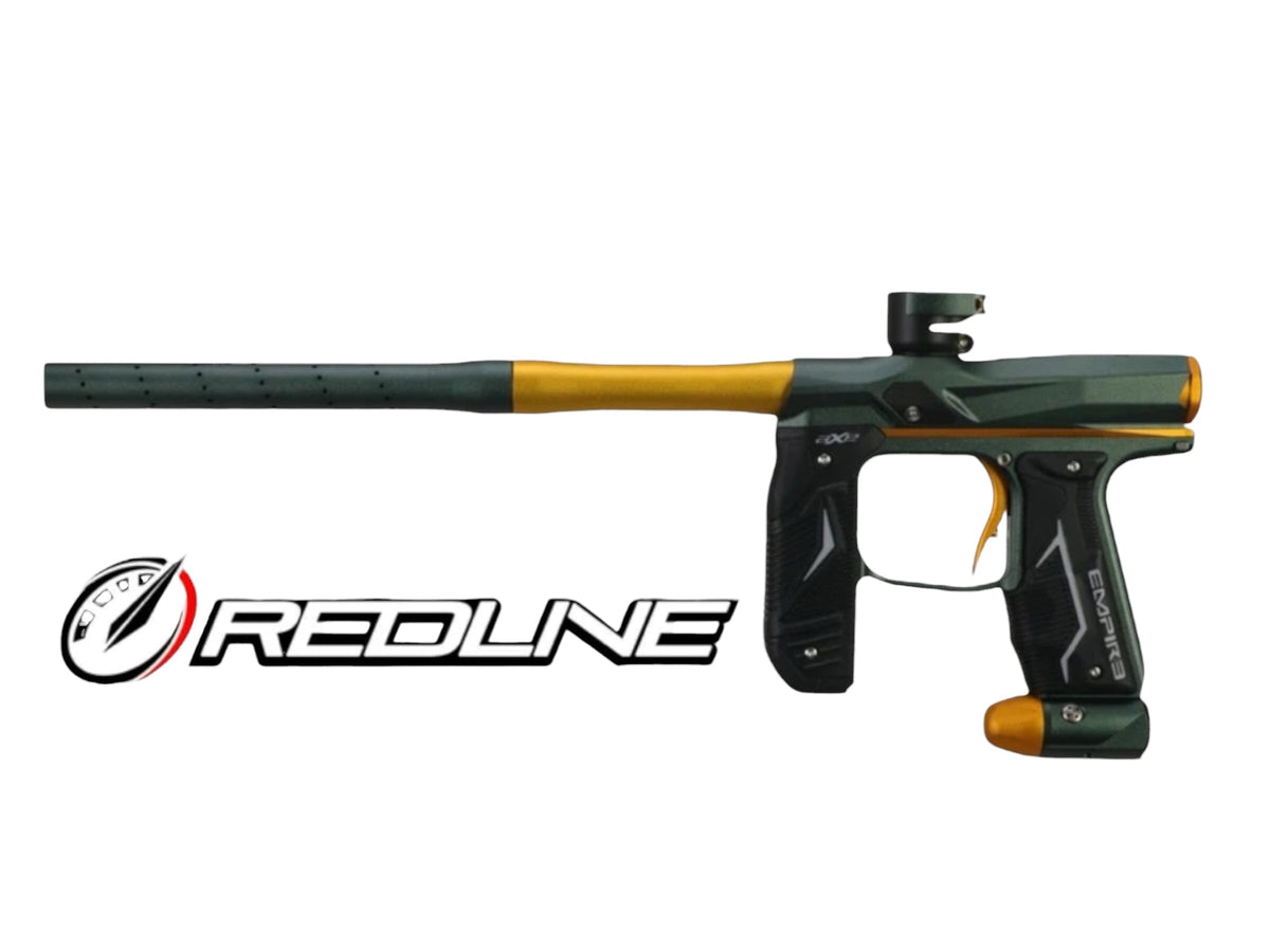 Used NEW Empire Axe 2.0 Paintball Gun with Redline OLED Board Dust Pine Green Dust Honey Gold Paintball Gun from CPXBrosPaintball Buy/Sell/Trade Paintball Markers, New Paintball Guns, Paintball Hoppers, Paintball Masks, and Hormesis Headbands