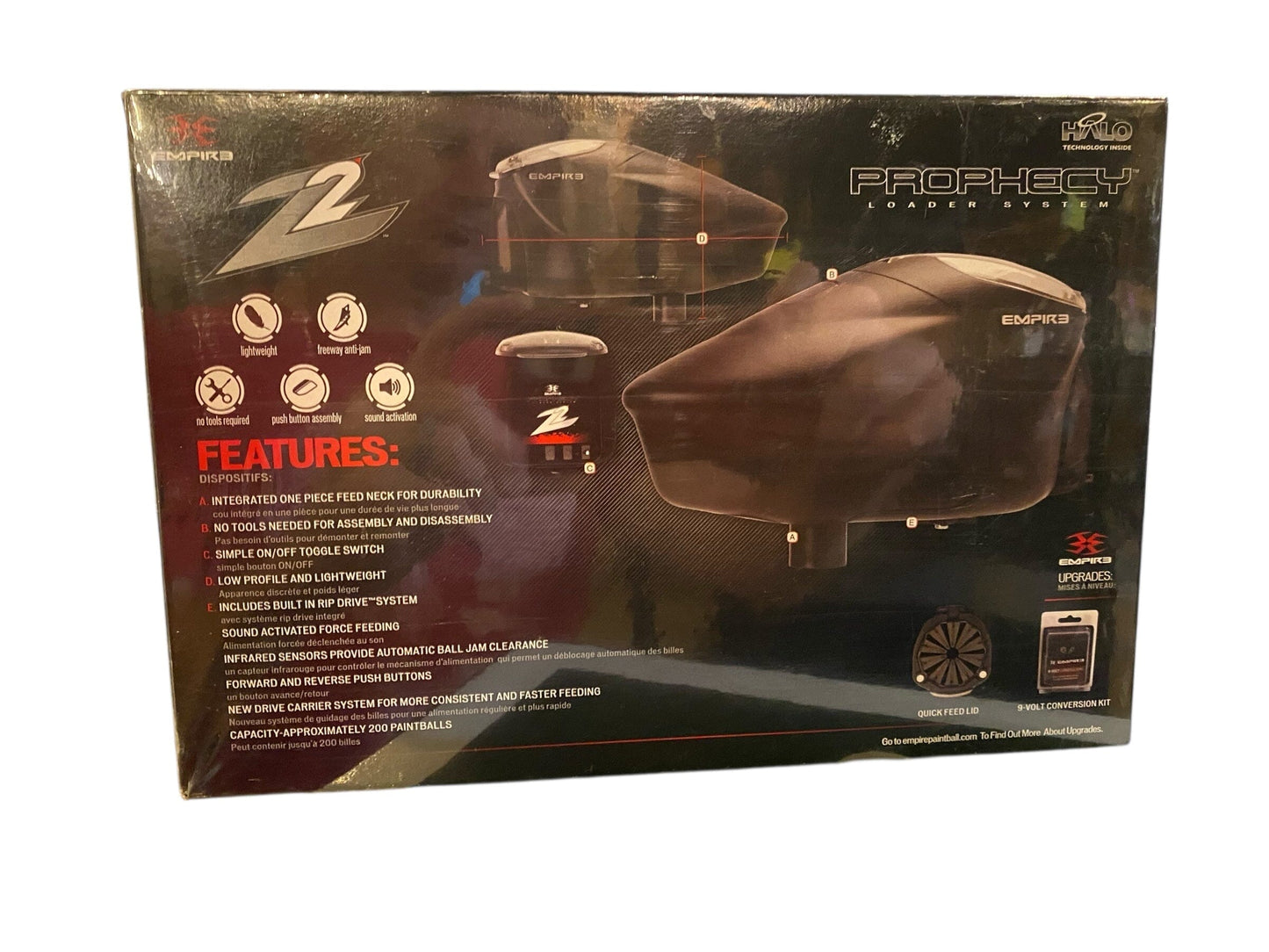 Used NEW Empire Halo Z2 Prophecy Loader Paintball Gun from CPXBrosPaintball Buy/Sell/Trade Paintball Markers, New Paintball Guns, Paintball Hoppers, Paintball Masks, and Hormesis Headbands