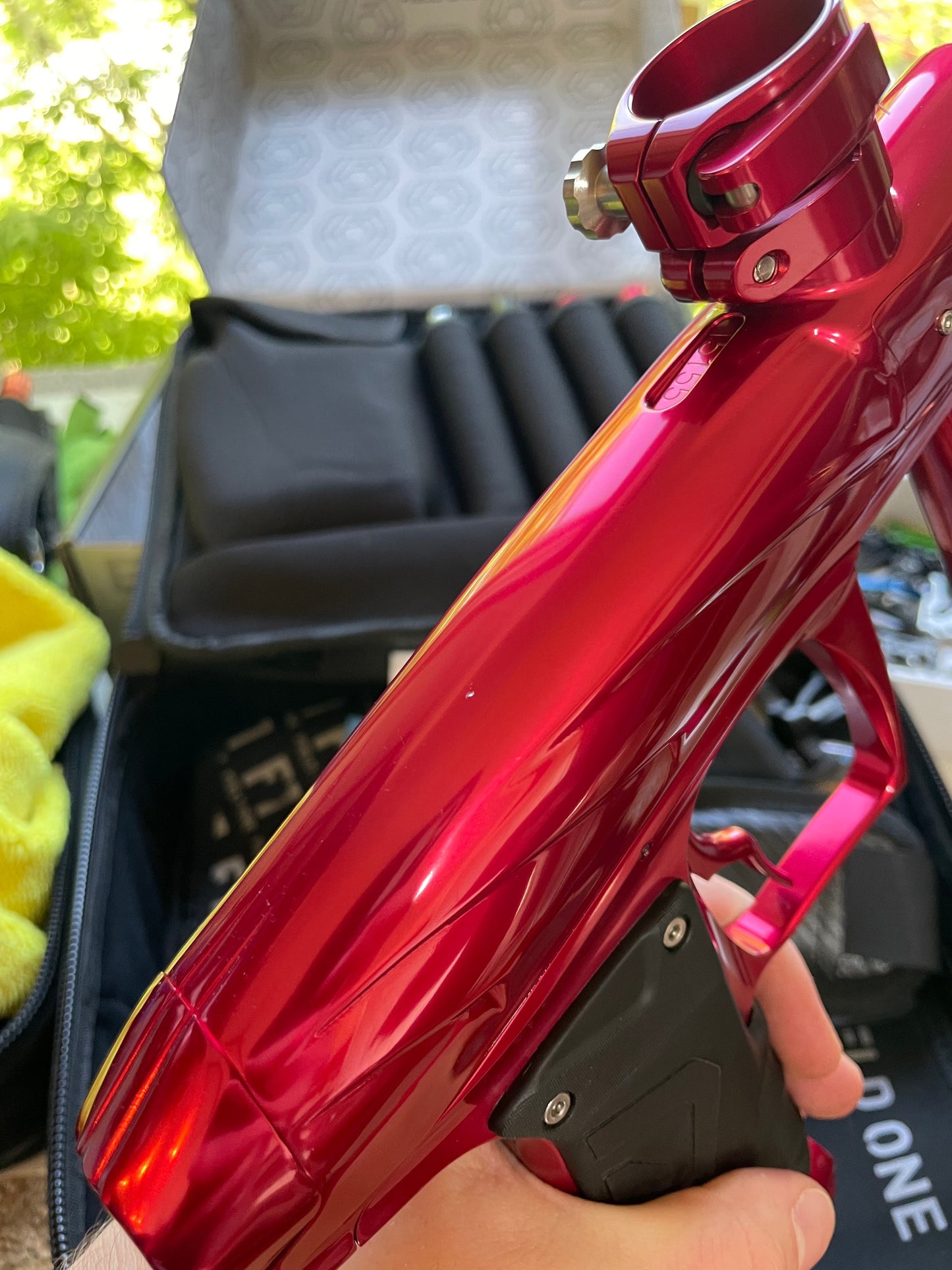 Used NEW Field One Force V2 Paintball Gun - Ruby Paintball Gun from CPXBrosPaintball Buy/Sell/Trade Paintball Markers, New Paintball Guns, Paintball Hoppers, Paintball Masks, and Hormesis Headbands