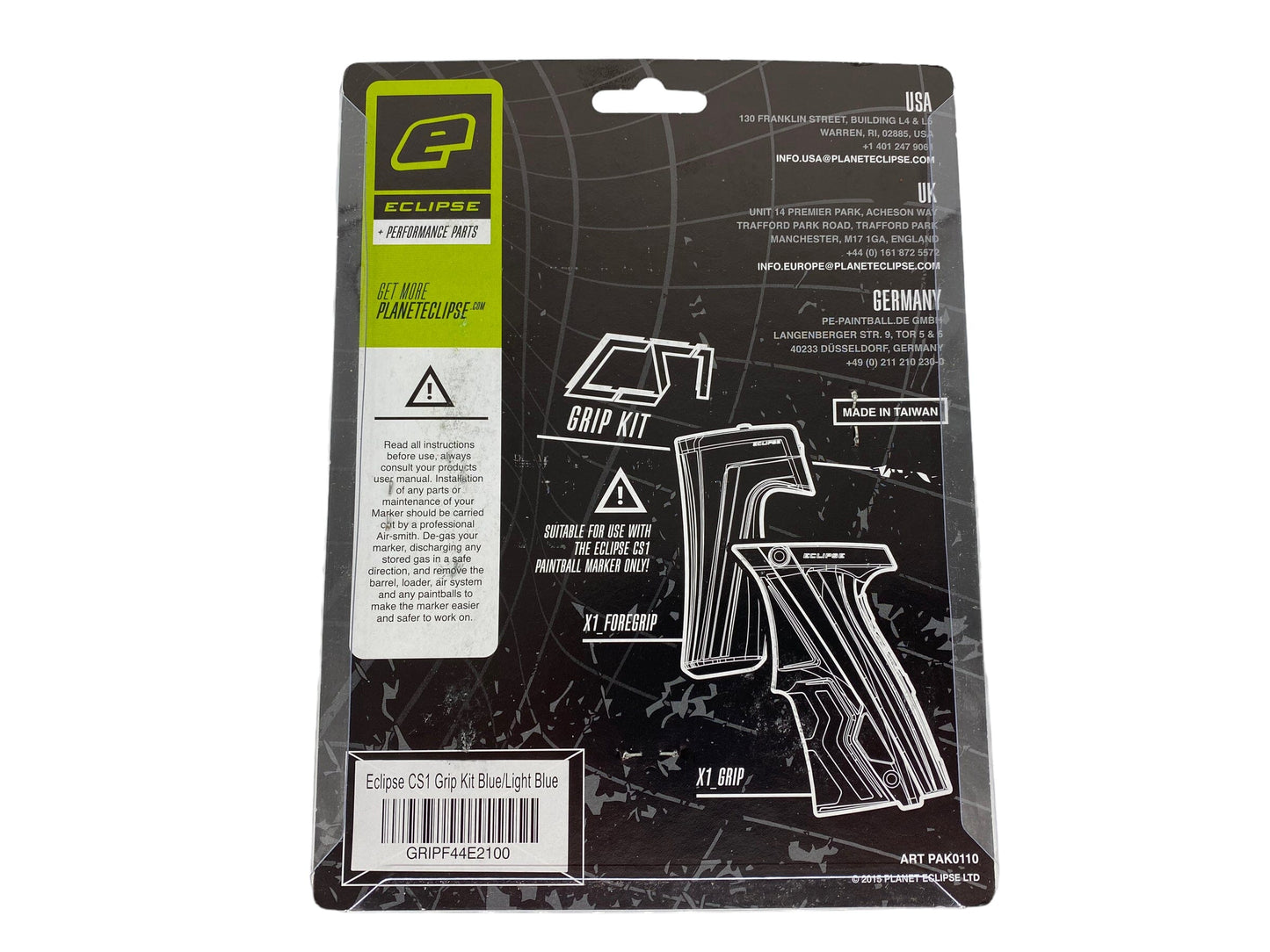 Used New Green/Black Planet Eclipse Paintball Grip Kit Cs1/Cs1.5 Paintball Gun from CPXBrosPaintball Buy/Sell/Trade Paintball Markers, Paintball Hoppers, Paintball Masks, and Hormesis Headbands