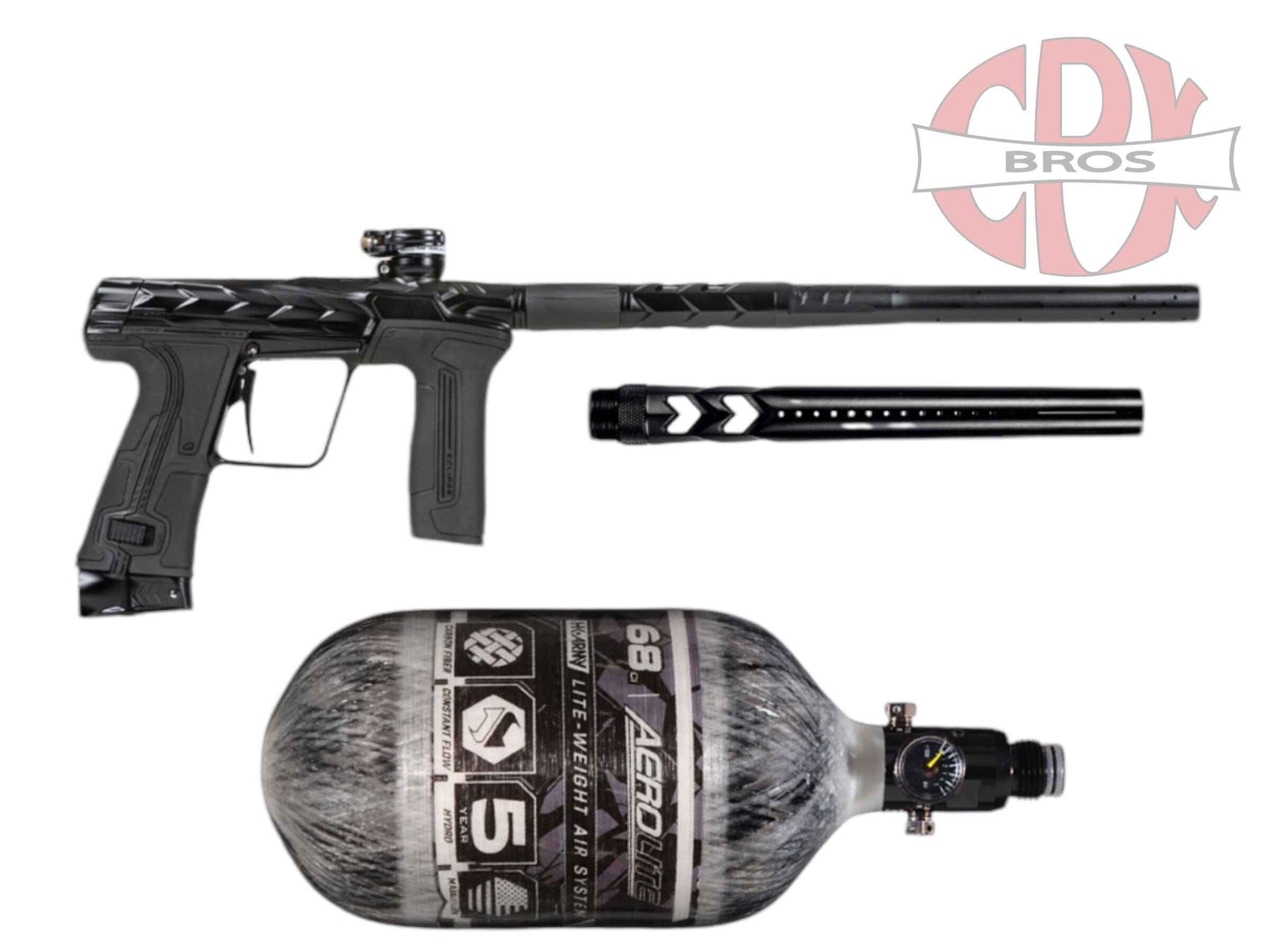 NEW HK Army Fossil Eclipse CS3 Paintball Gun w/ Free 68ci Aerolite Tan