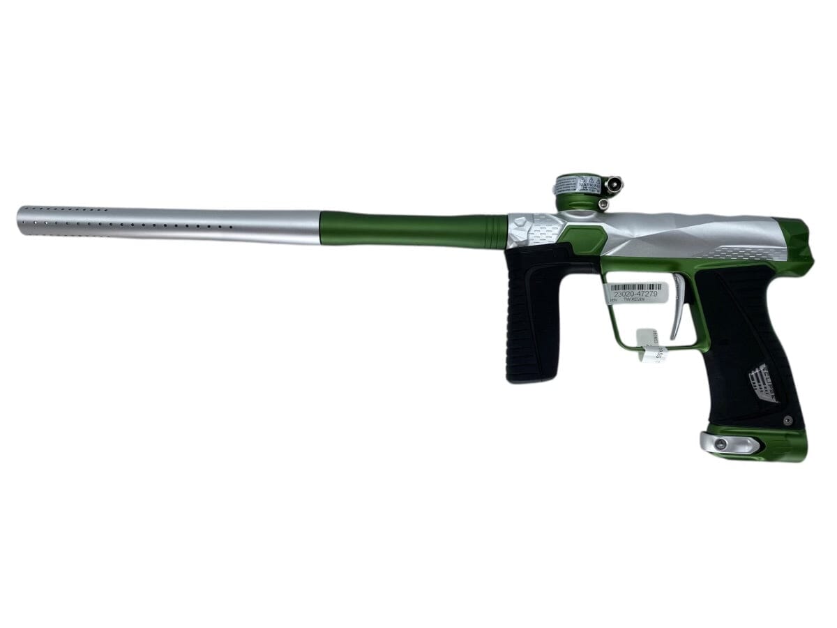 Used NEW INFAMOUS DIAMOND SKULL 180R - Silver / Green Paintball Gun from CPXBrosPaintball Buy/Sell/Trade Paintball Markers, New Paintball Guns, Paintball Hoppers, Paintball Masks, and Hormesis Headbands