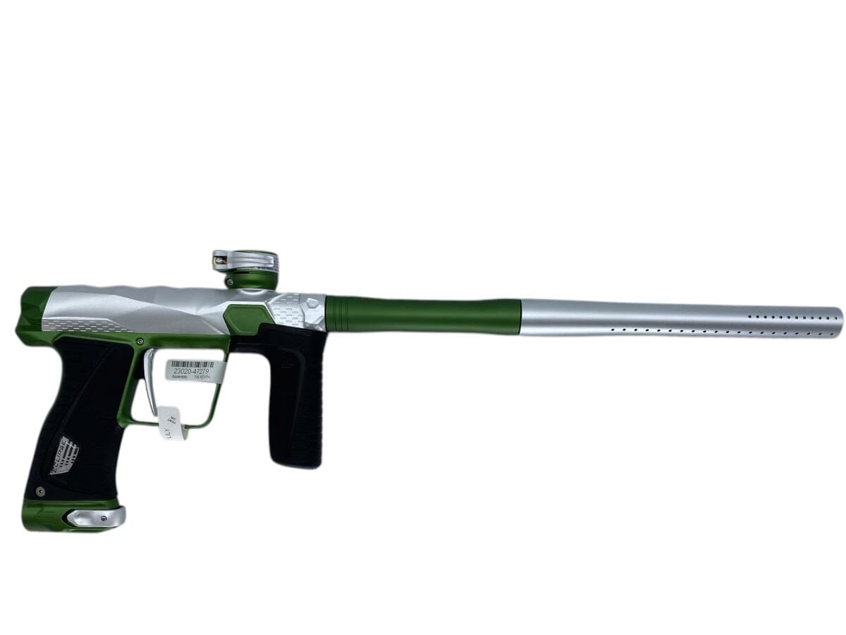 Used NEW INFAMOUS DIAMOND SKULL 180R - Silver / Green Paintball Gun from CPXBrosPaintball Buy/Sell/Trade Paintball Markers, New Paintball Guns, Paintball Hoppers, Paintball Masks, and Hormesis Headbands