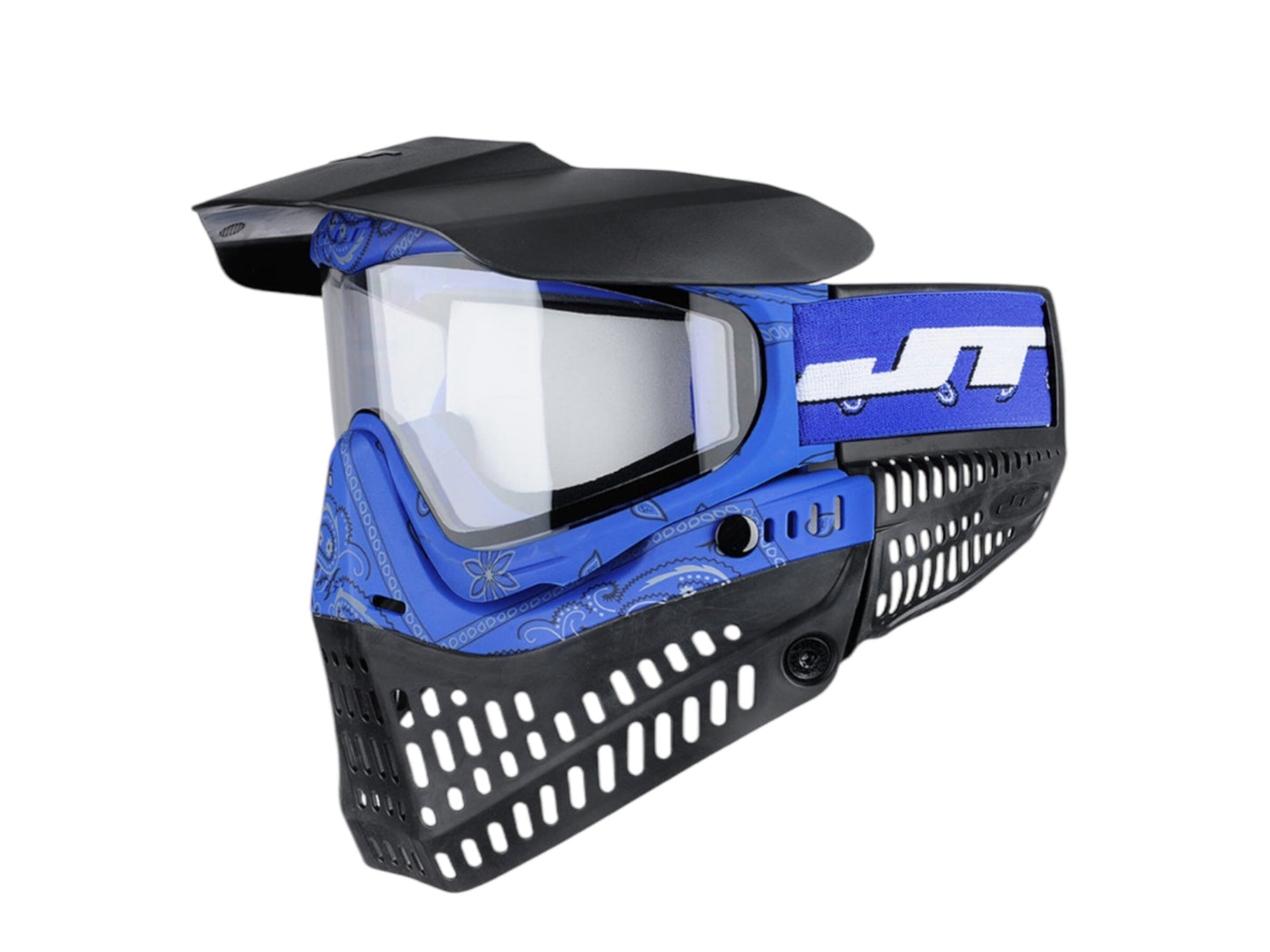 Used NEW JT ProFlex Paintball Mask - Bandana Blue w/ 1 Lens Paintball Gun from CPXBrosPaintball Buy/Sell/Trade Paintball Markers, New Paintball Guns, Paintball Hoppers, Paintball Masks, and Hormesis Headbands