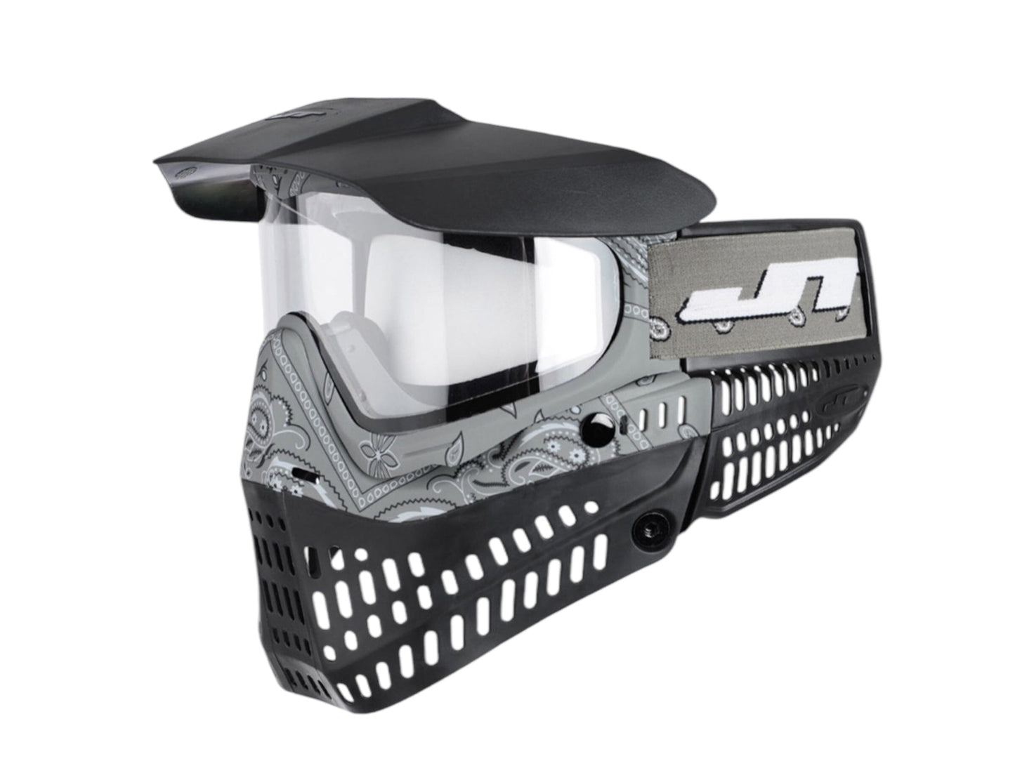 Used NEW JT ProFlex Paintball Mask - Bandana Grey (NO LENS) Paintball Gun from CPXBrosPaintball Buy/Sell/Trade Paintball Markers, New Paintball Guns, Paintball Hoppers, Paintball Masks, and Hormesis Headbands