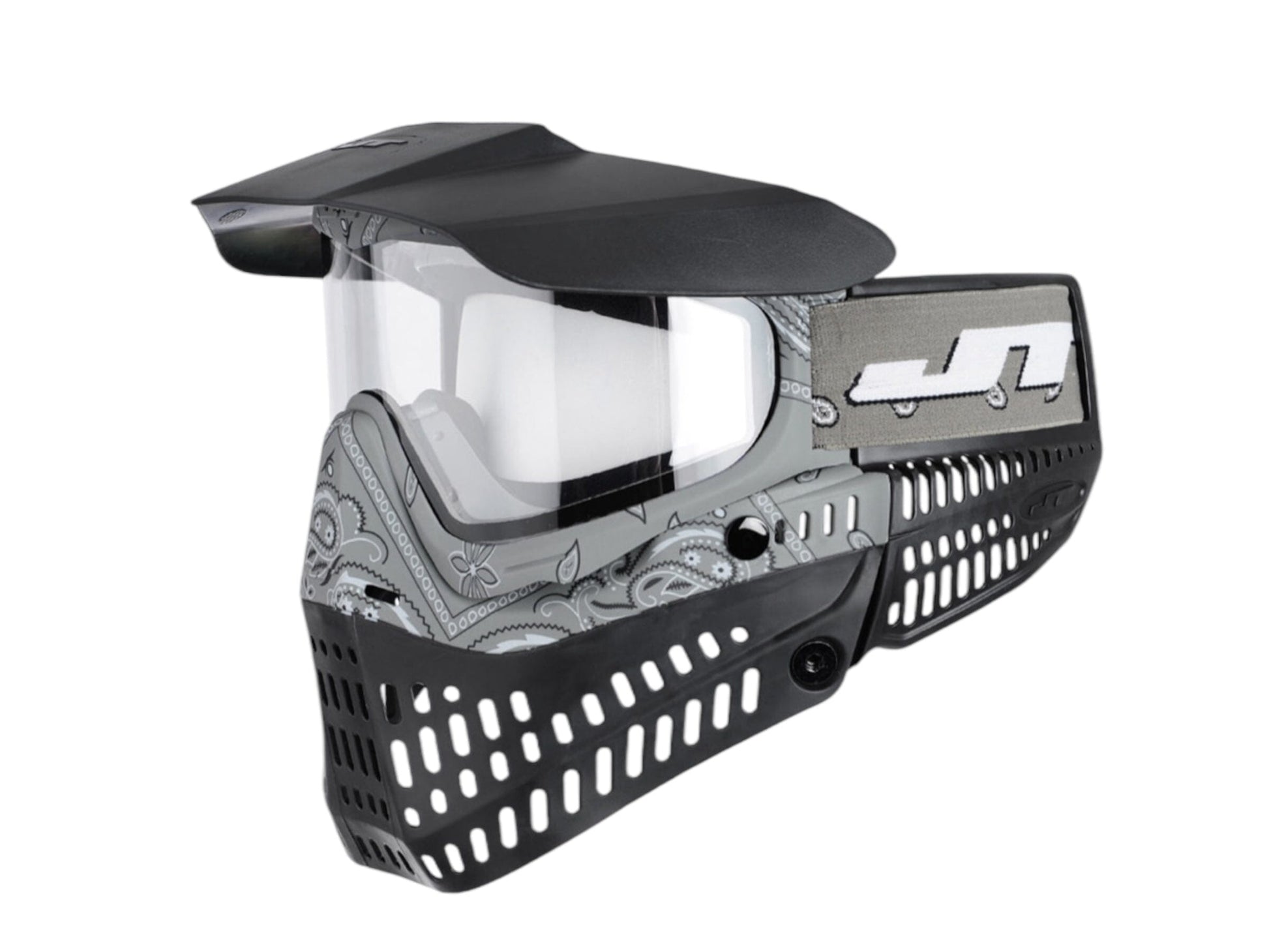 Used NEW JT ProFlex Paintball Mask - Bandana Grey (NO LENS) Paintball Gun from CPXBrosPaintball Buy/Sell/Trade Paintball Markers, New Paintball Guns, Paintball Hoppers, Paintball Masks, and Hormesis Headbands