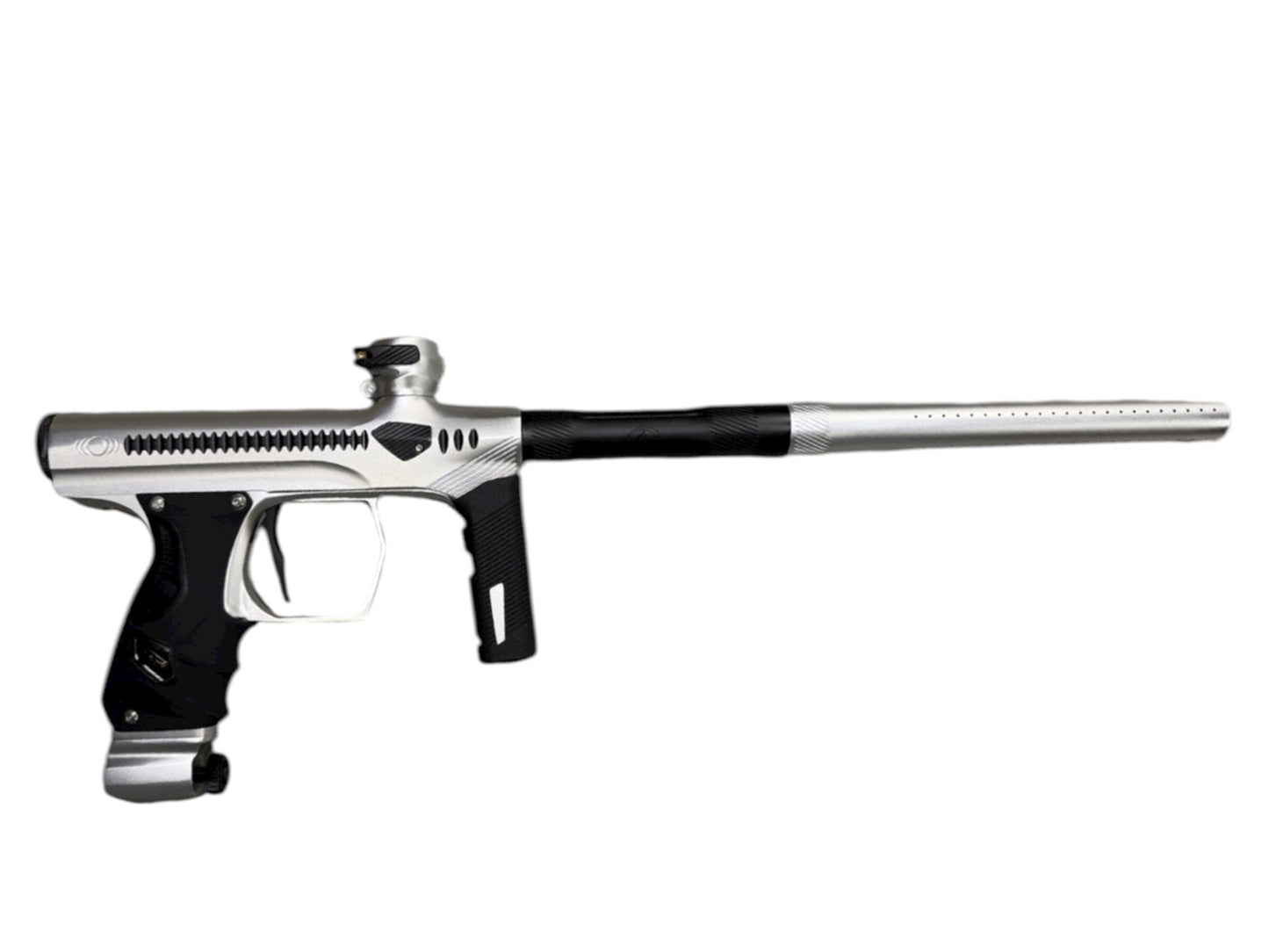 Used NEW Method SP Shocker Era Paintball Gun - Silver/Black Paintball Gun from CPXBrosPaintball Buy/Sell/Trade Paintball Markers, New Paintball Guns, Paintball Hoppers, Paintball Masks, and Hormesis Headbands
