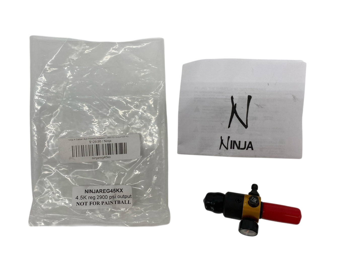 Used NEW Ninja X Custom High Pressure Regulator - 2900 PSI Output NOT FOR PAINTBALL Paintball Gun from CPXBrosPaintball Buy/Sell/Trade Paintball Markers, New Paintball Guns, Paintball Hoppers, Paintball Masks, and Hormesis Headbands