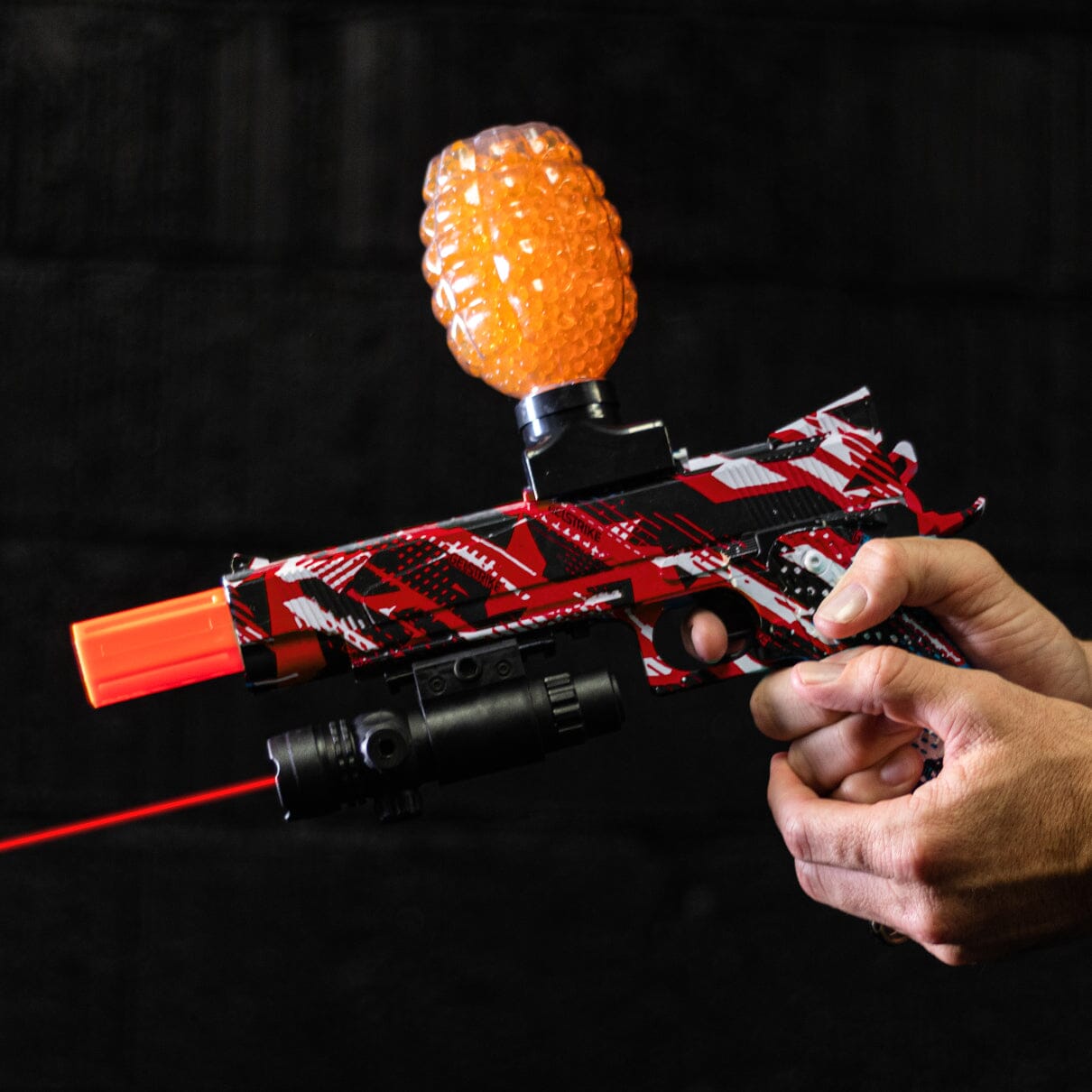 Used NEW Storm Pistol - Rapid Blaster - GelStrike - Red Paintball Gun from HK Army Clothing Buy/Sell/Trade Paintball Markers, New Paintball Guns, Paintball Hoppers, Paintball Masks, and Hormesis Headbands