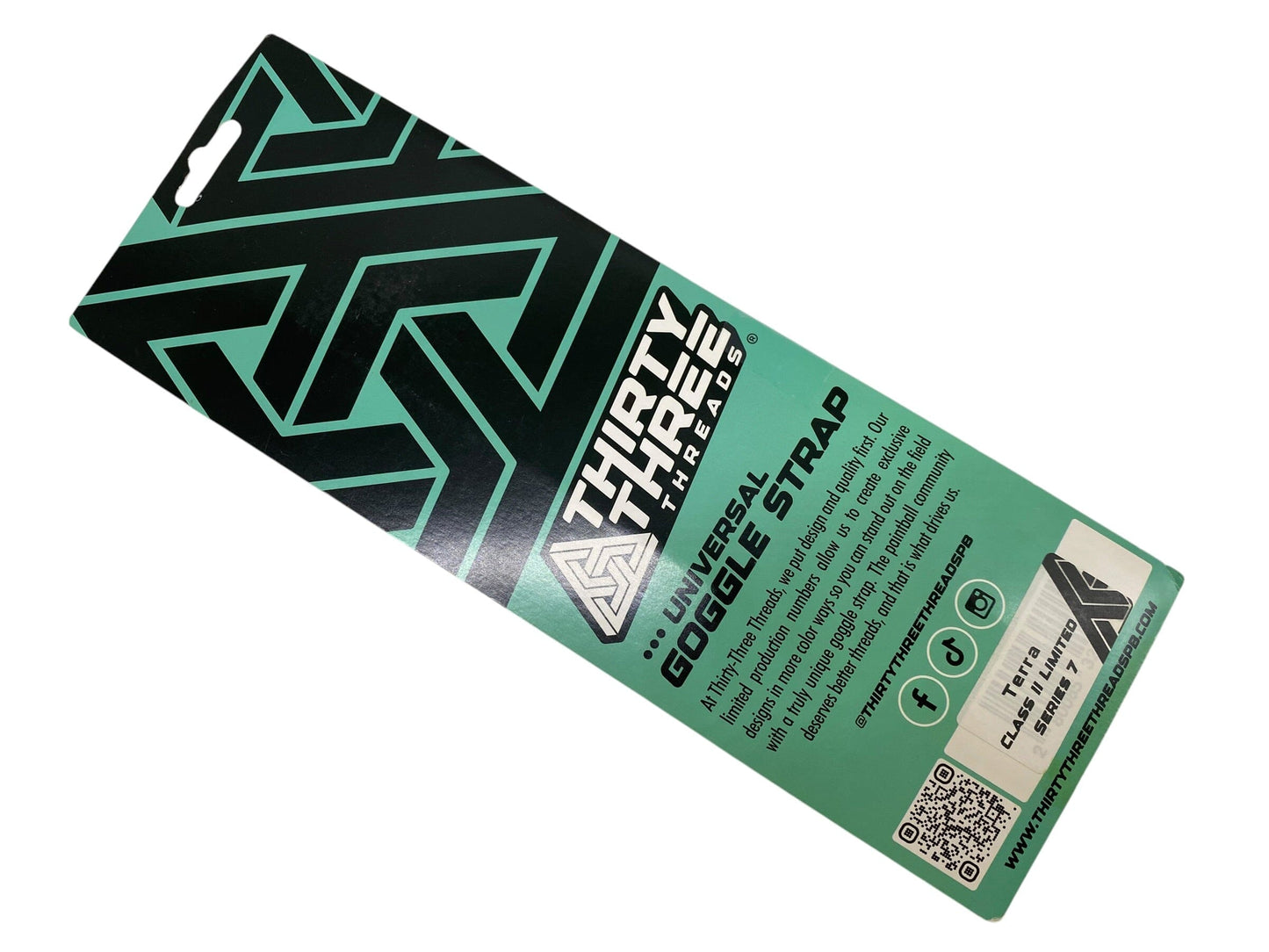 Used NEW THIRTY THREE THREADS Mask Strap : TERRA Class II Limited SERIES Paintball Gun from CPXBrosPaintball Buy/Sell/Trade Paintball Markers, New Paintball Guns, Paintball Hoppers, Paintball Masks, and Hormesis Headbands