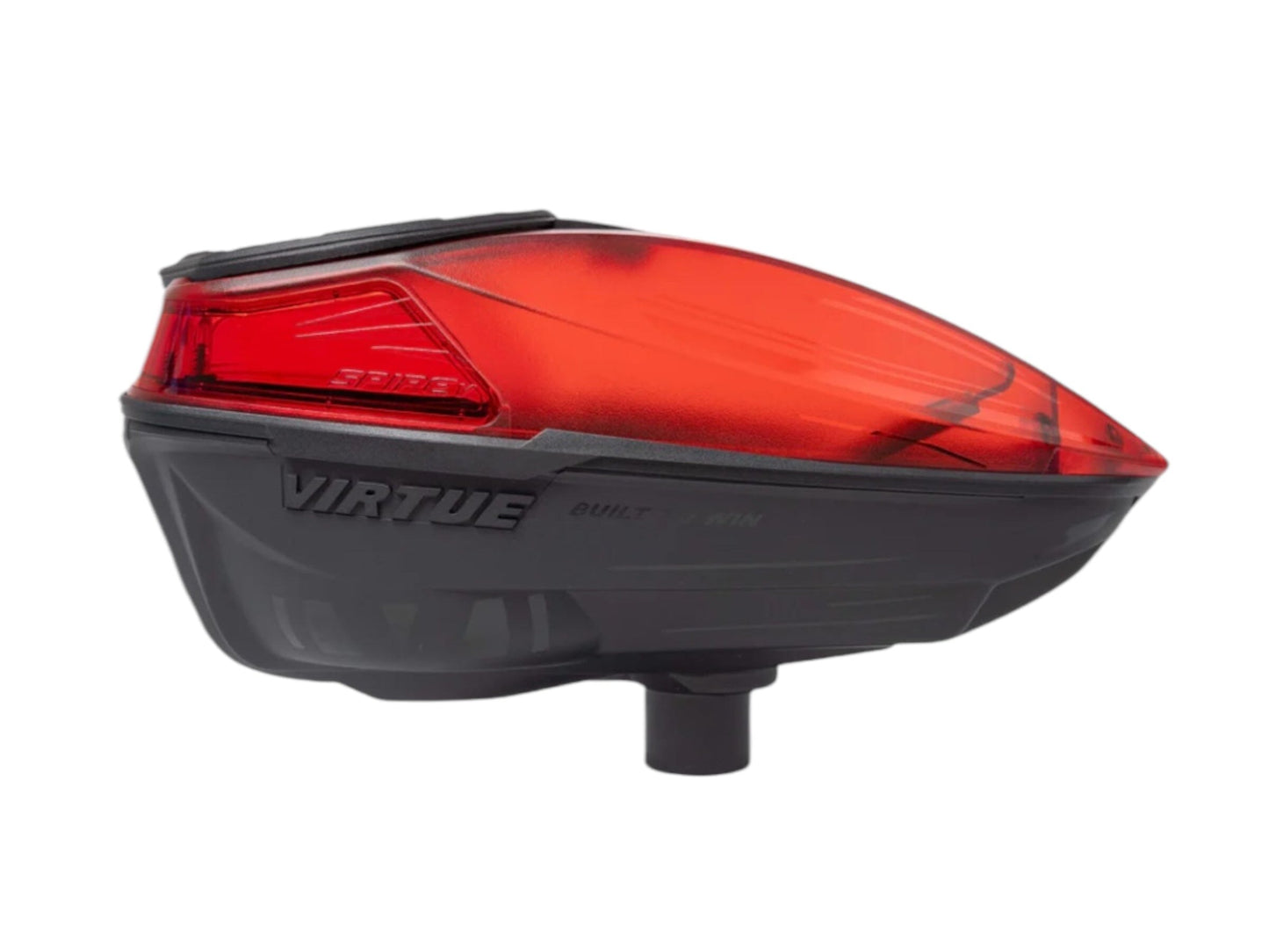 Used NEW Virtue Spire V Loader - Dust Crystal Red Black Paintball Gun from CPXBrosPaintball Buy/Sell/Trade Paintball Markers, New Paintball Guns, Paintball Hoppers, Paintball Masks, and Hormesis Headbands