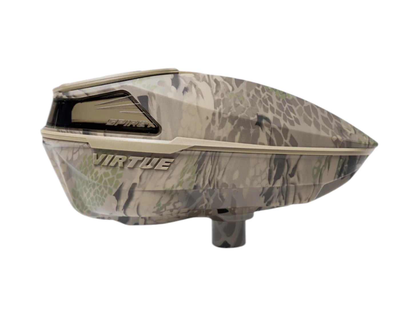 Used NEW Virtue Spire V Loader - Highlander Camo Paintball Gun from CPXBrosPaintball Buy/Sell/Trade Paintball Markers, New Paintball Guns, Paintball Hoppers, Paintball Masks, and Hormesis Headbands