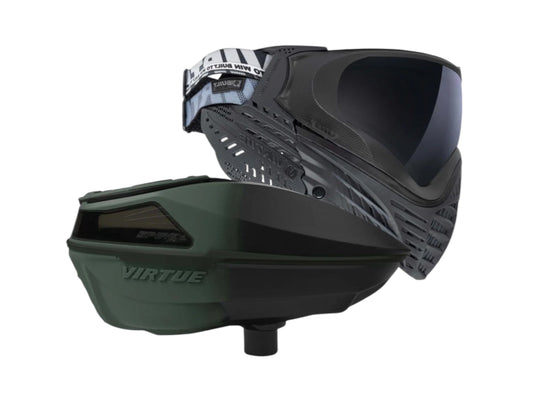 Used NEW Virtue Spire V + VIO X6 Combo - Olive Black Storm Paintball Gun from CPXBrosPaintball Buy/Sell/Trade Paintball Markers, New Paintball Guns, Paintball Hoppers, Paintball Masks, and Hormesis Headbands