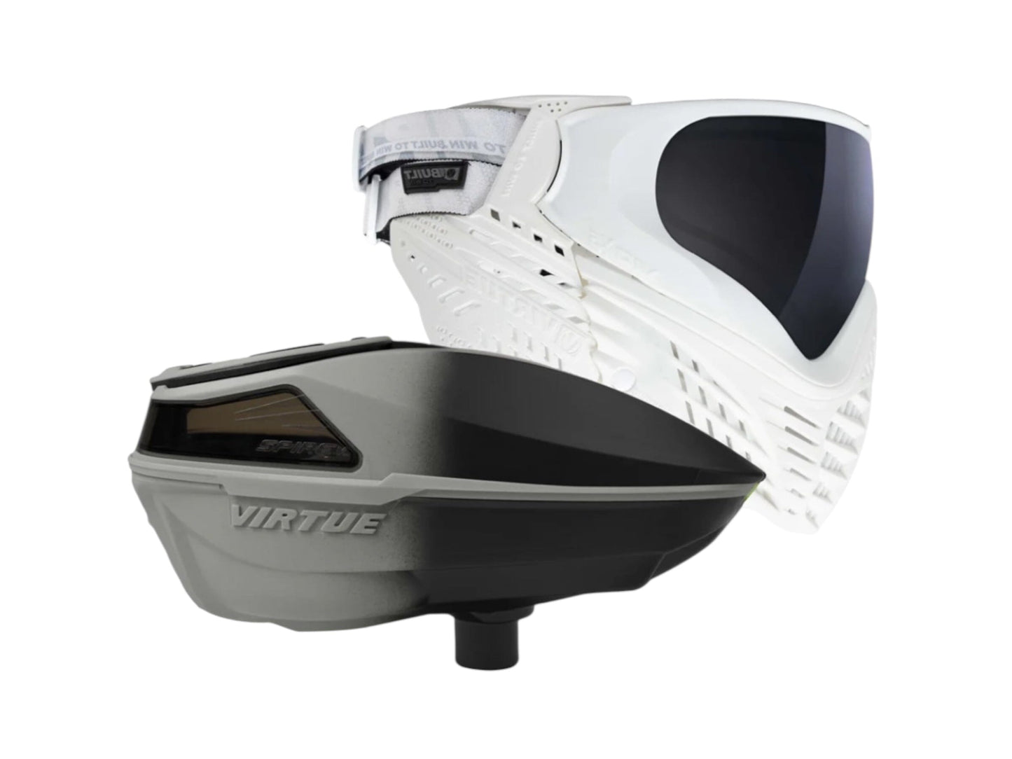 Used NEW Virtue Spire V + VIO X6 Combo - Silver White Paintball Gun from CPXBrosPaintball Buy/Sell/Trade Paintball Markers, New Paintball Guns, Paintball Hoppers, Paintball Masks, and Hormesis Headbands